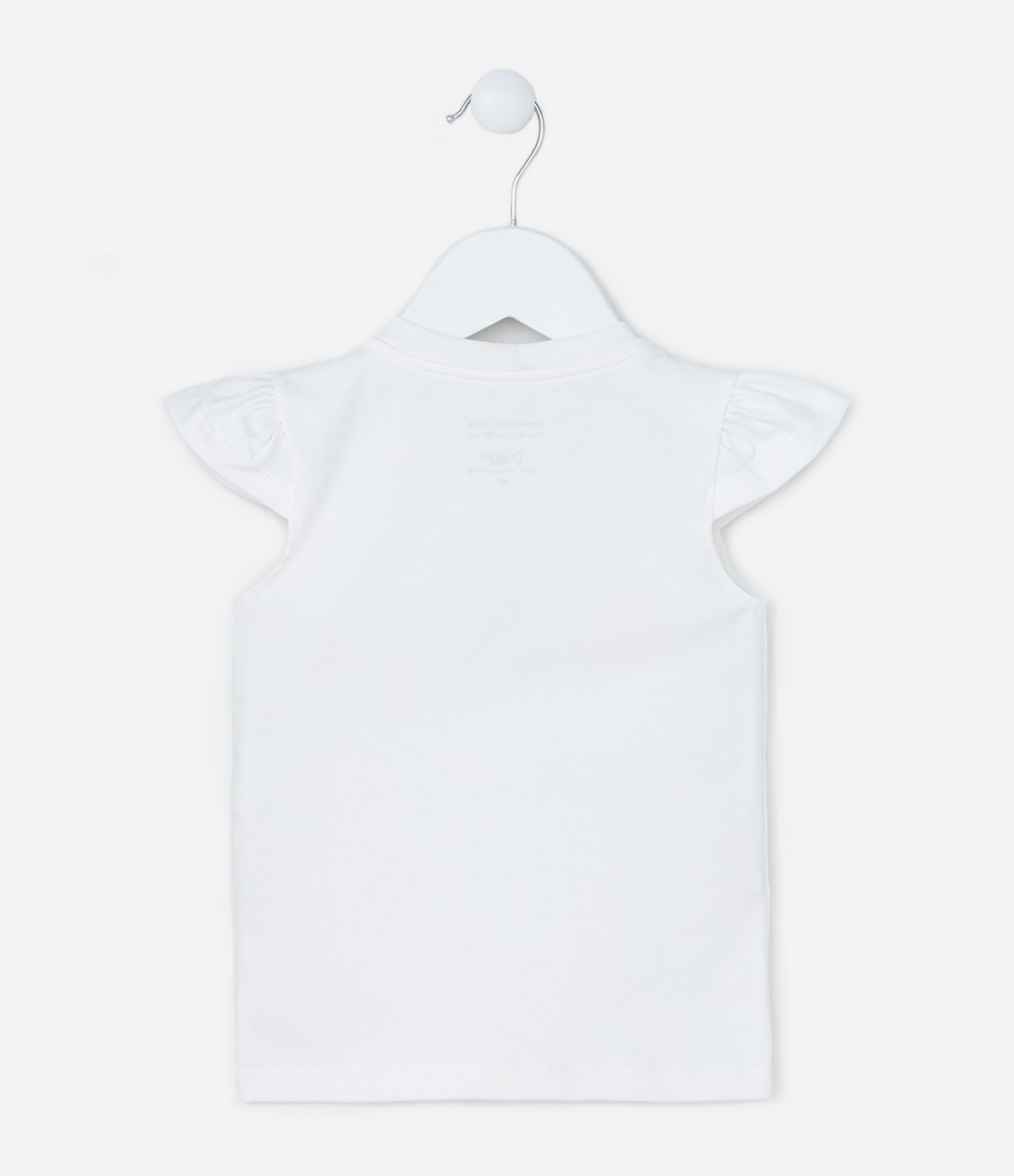 Conjunto Infantil com Estampa Cerejas - Tam 1 a 6 Anos Branco/Rosa 3