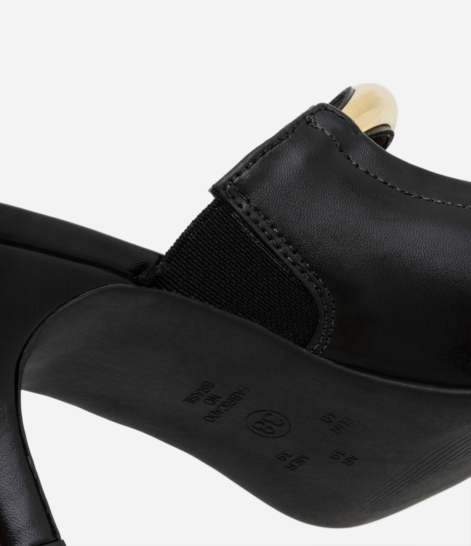 Sapato Sacrpin com Enfeite Bold Preto 4