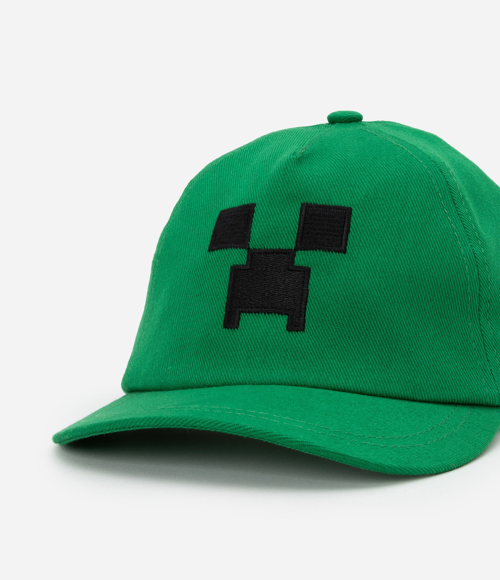 Boné Infantil Aba Reta com Bordado Minecraft - Tam U Verde 4