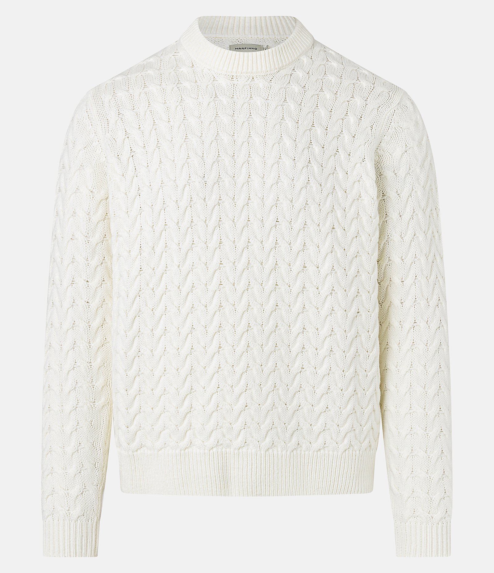 Suéter em Tricô com Textura Chevron Off White 4