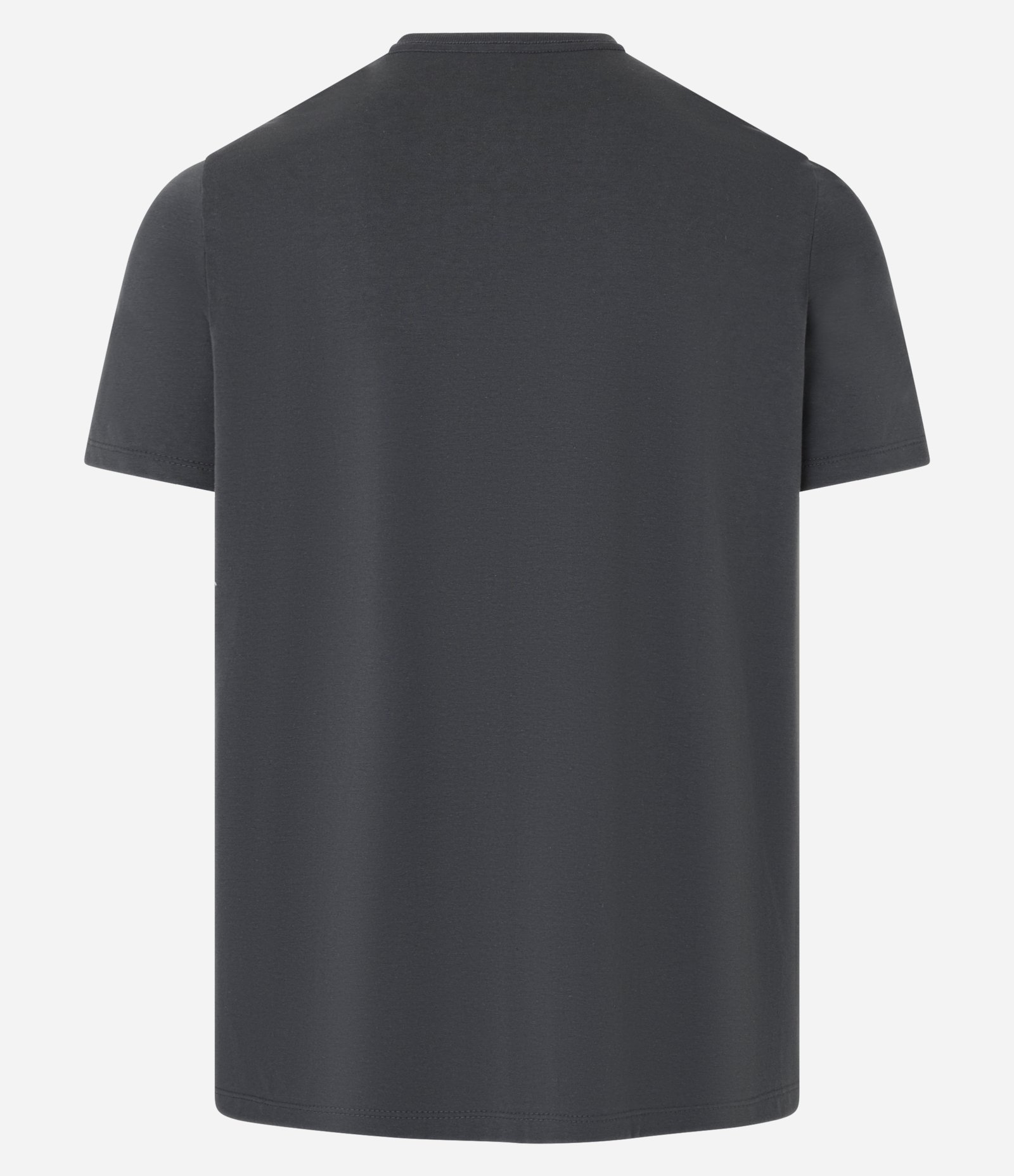 Camiseta Regular em Algodão com Estampa Minimalista Cinza 5