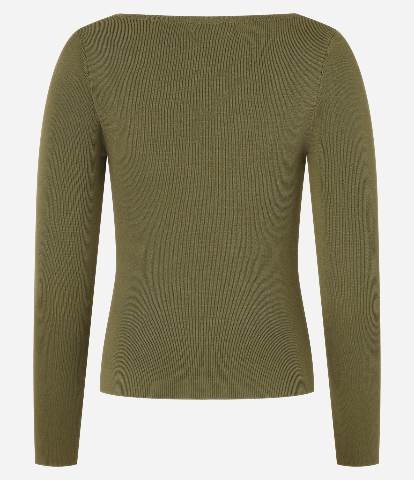Blusa Básica Ajustada em Tricô Leve com Decote Quadrado Verde 7