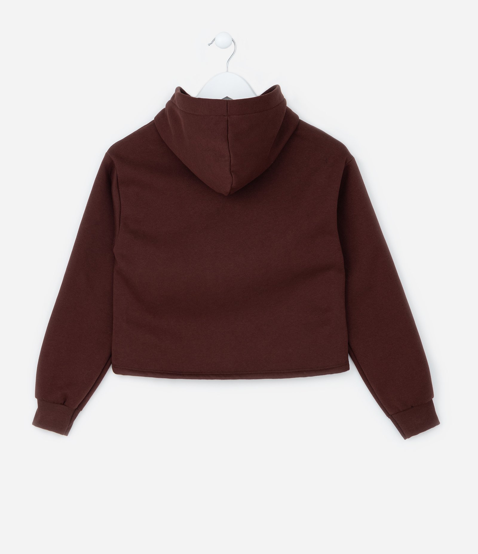 Casaco Cropped Infantil com Estampa da Angel - Tam 7 a 14 Anos Marrom 2