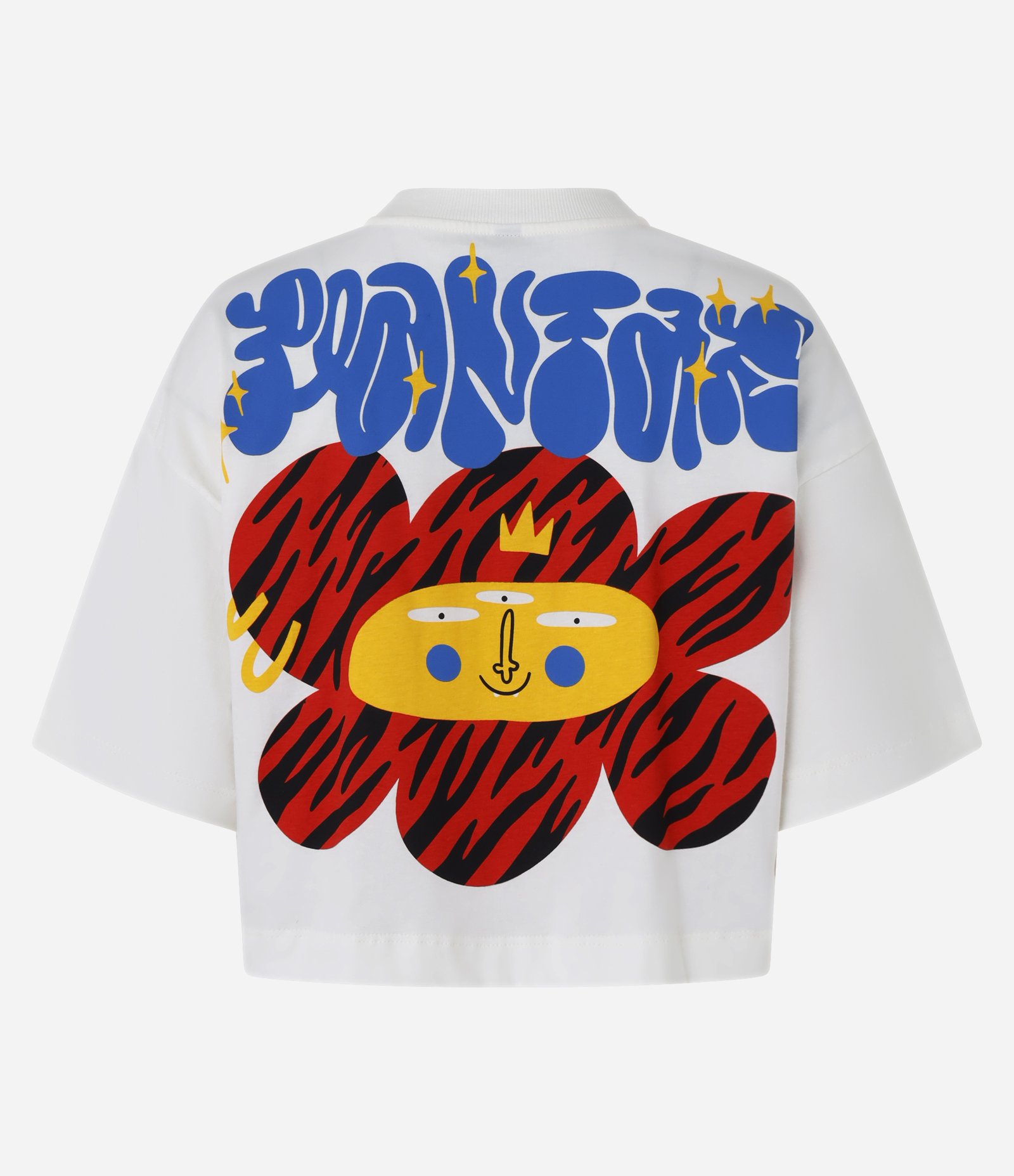 Camiseta Boxy em Algodão com Estampa Frente e Costas Branco 6