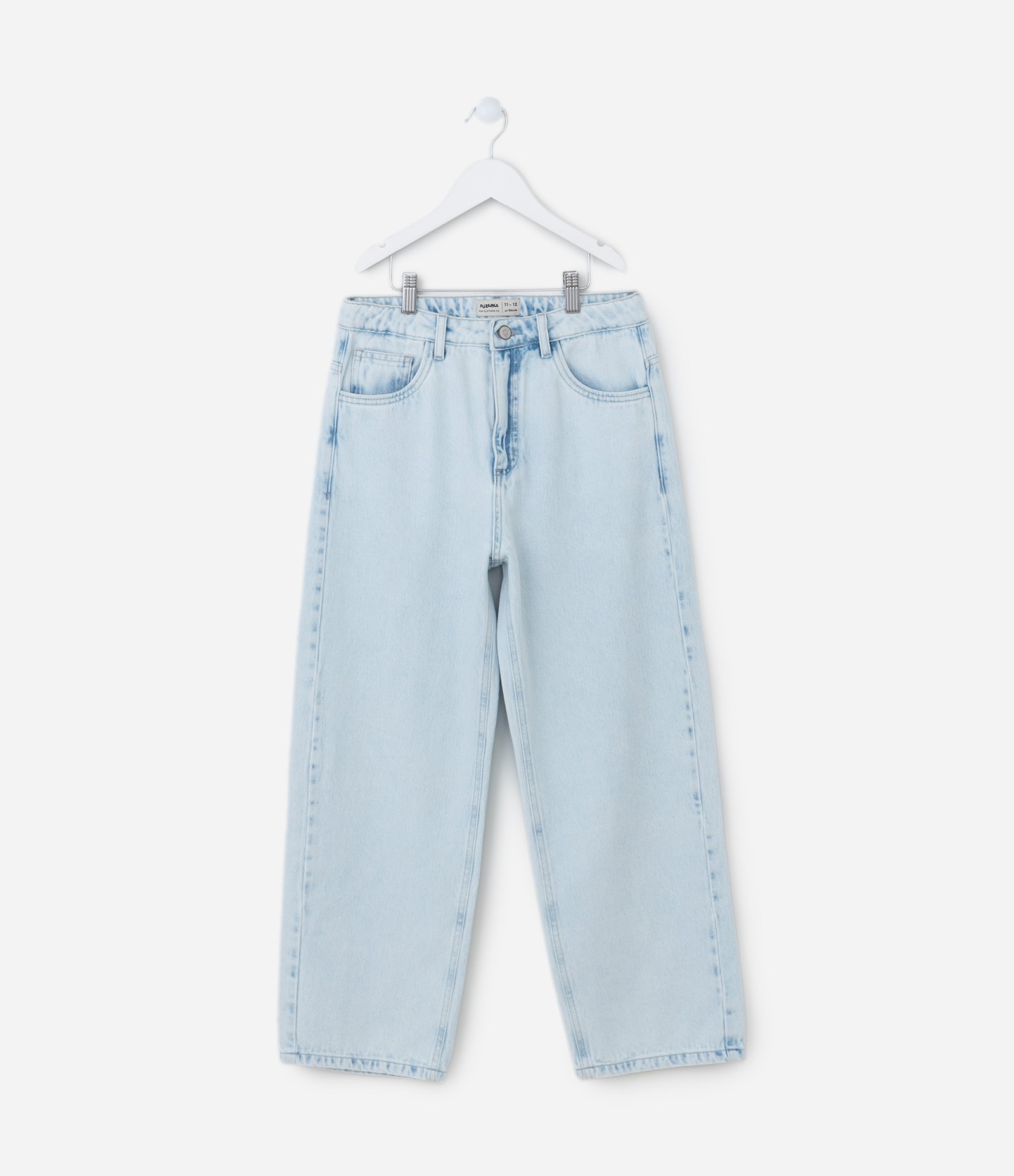Calça Baggy Infantil em Jeans - Tam 5 a 14 Anos 1