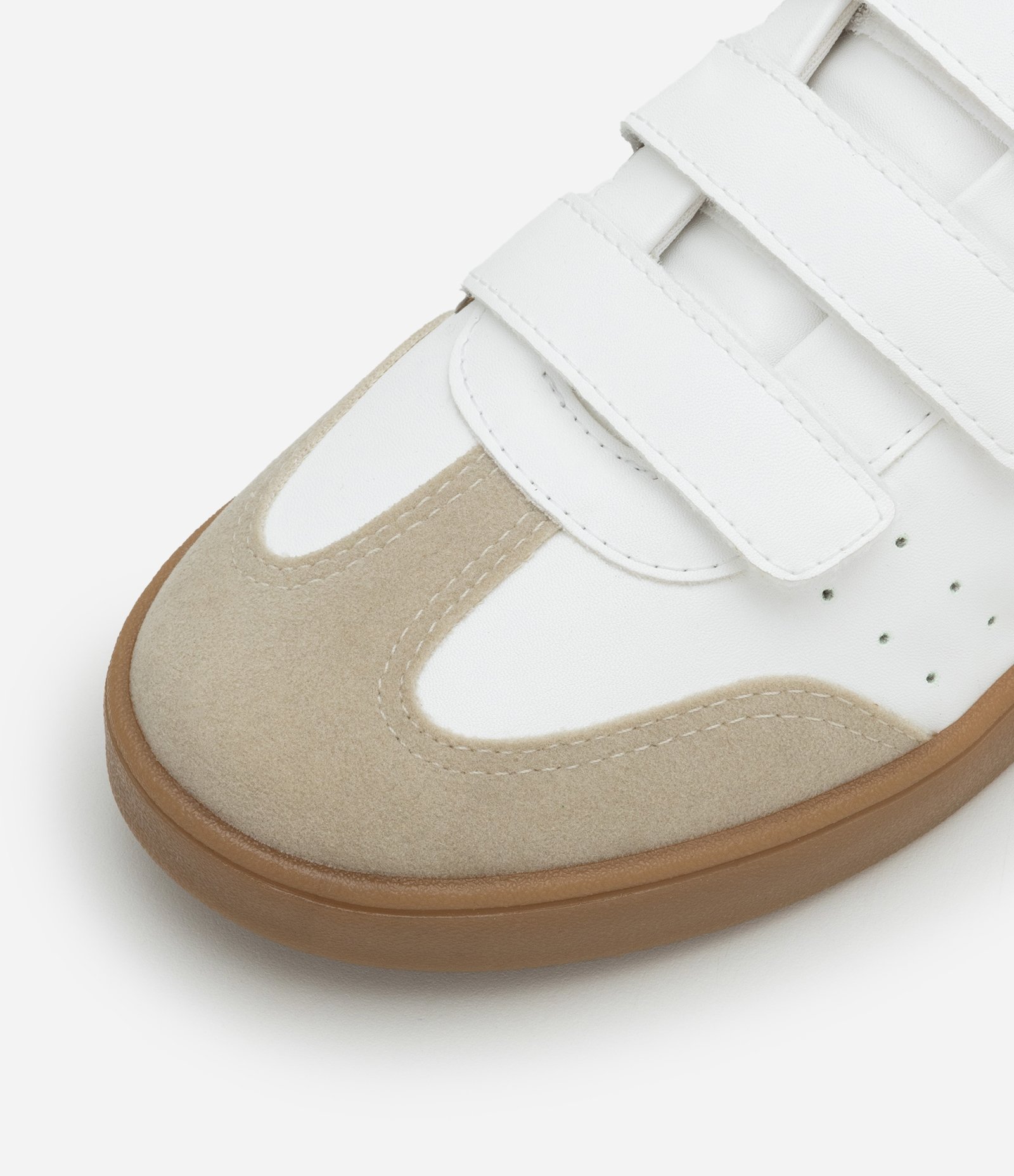 Tênis Cano Baixo com Velcro e Recortes Contrastantes Animal Print 5