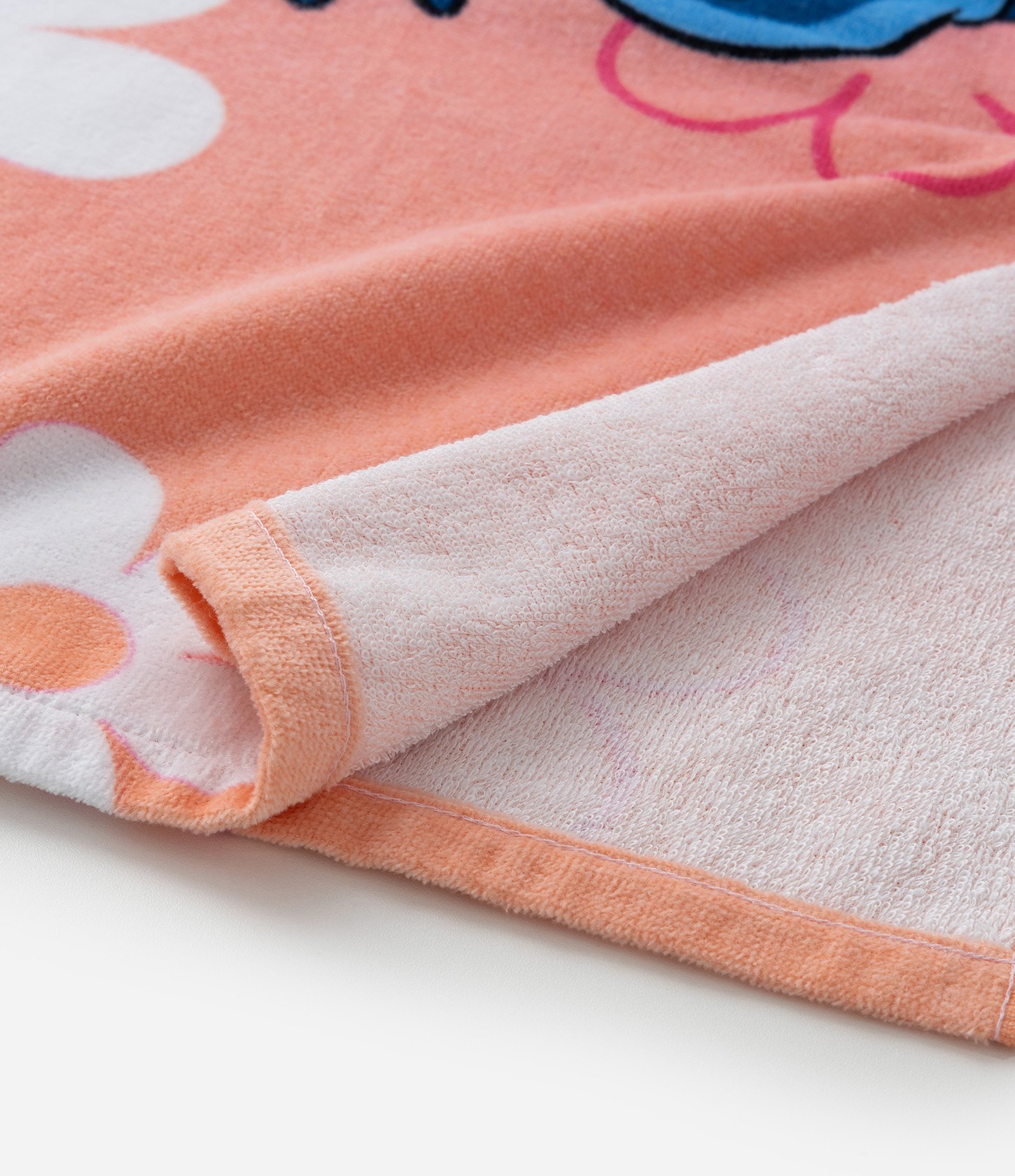 Poncho Infantil Atoalhado com Capuz e Estampa Stitch - Tam Único Multicores 4