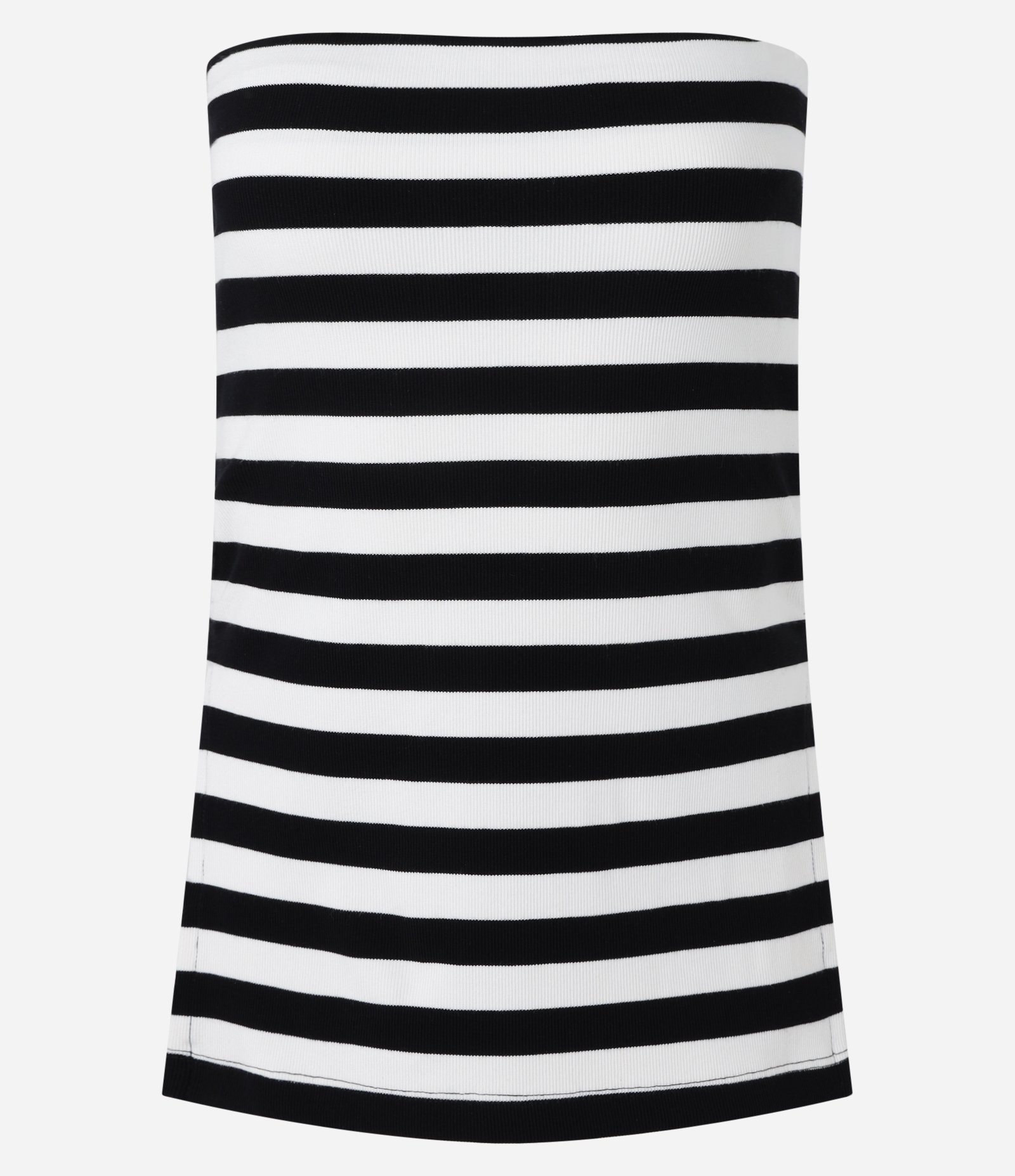 Blusa Tomara Que Caia em Viscose com Estampa de Listras Preto/Branco 6