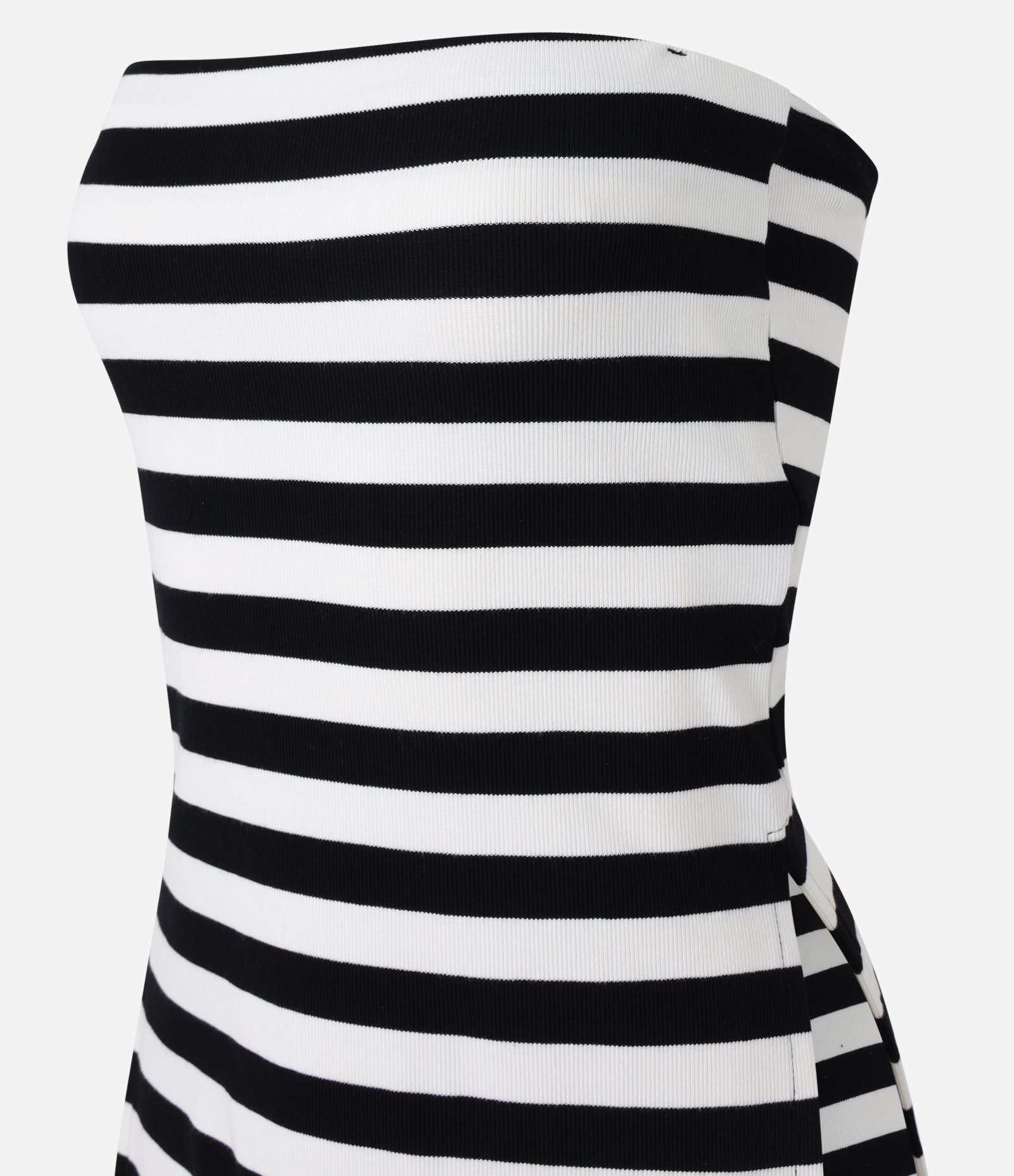 Blusa Tomara Que Caia em Viscose com Estampa de Listras Preto/Branco 7