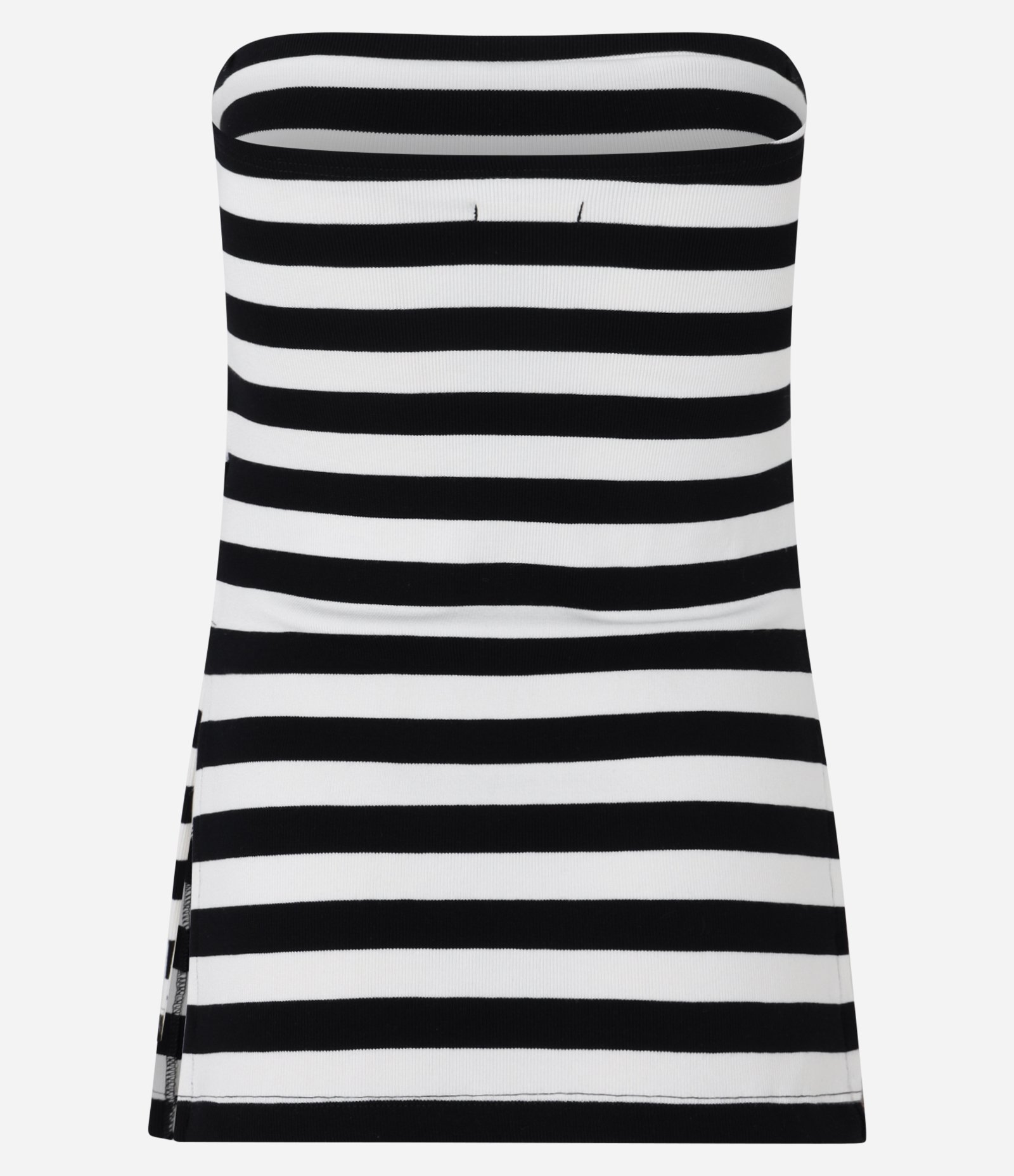 Blusa Tomara Que Caia em Viscose com Estampa de Listras Preto/Branco 8