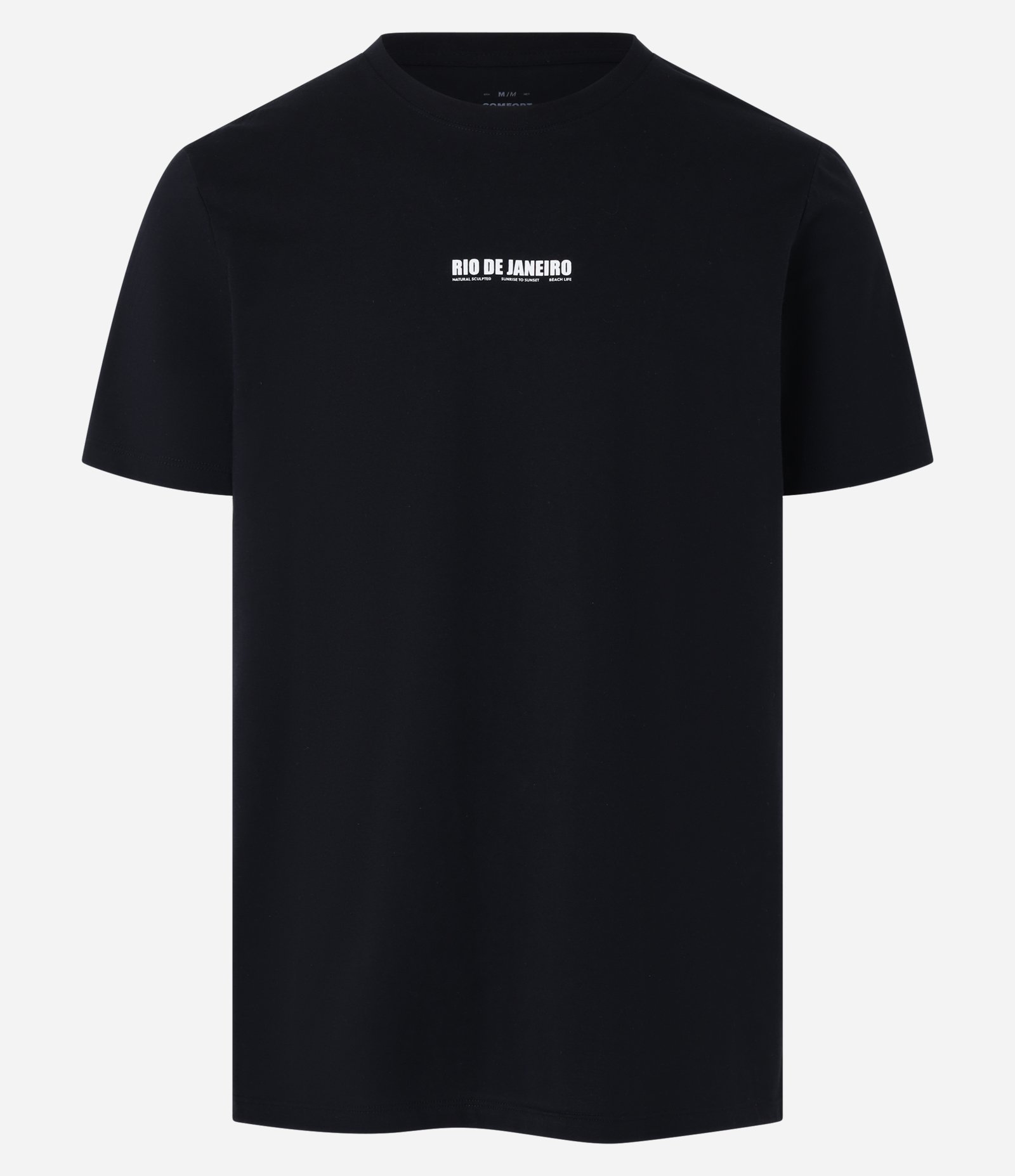 Camiseta Comfort em Algodão com Estampa Photoprint Rio de Janeiro Preto 6
