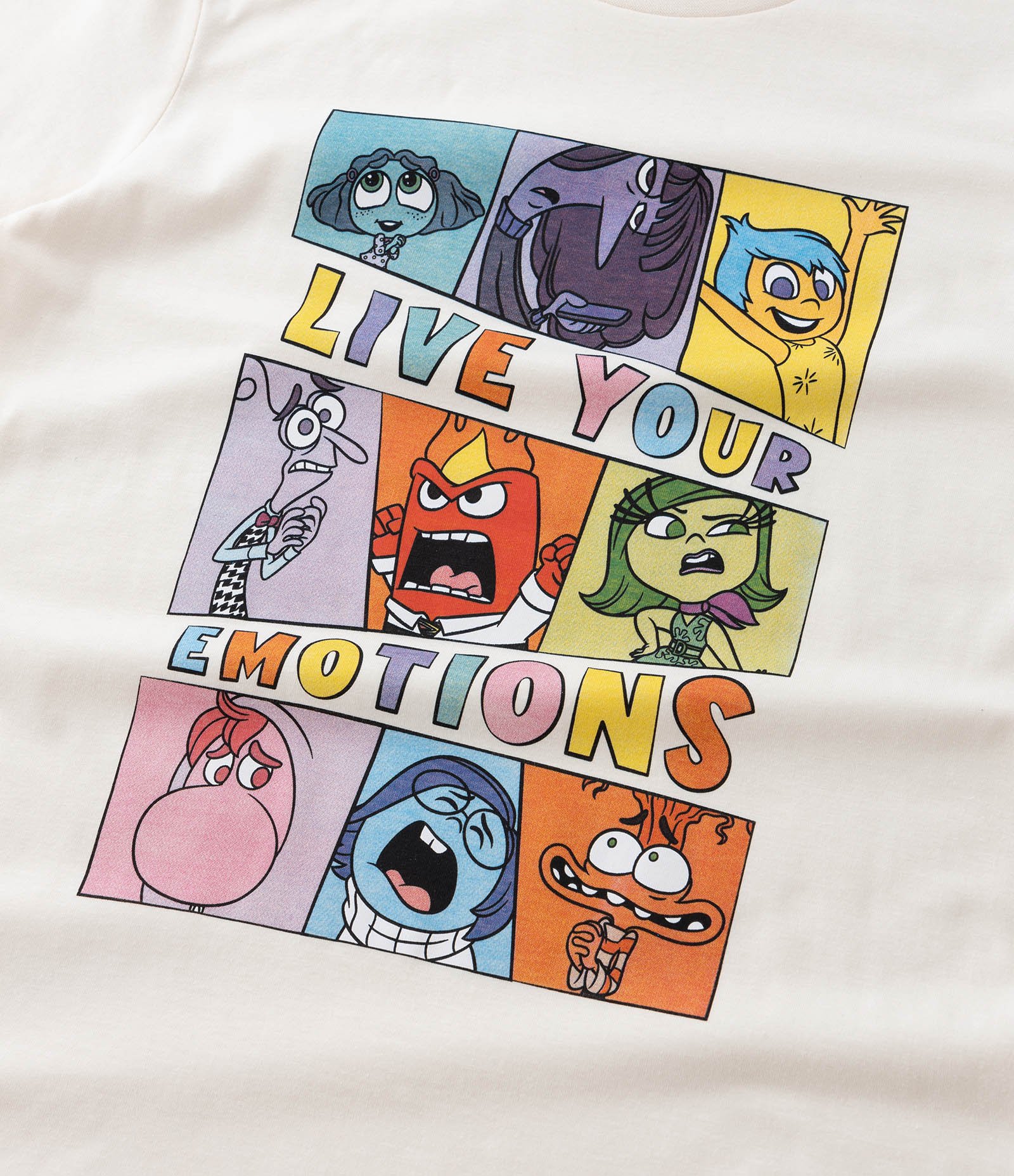 Pijama Curto Infantil Estampa Divertidamente - Tam 6 a 14 anos Off White 5