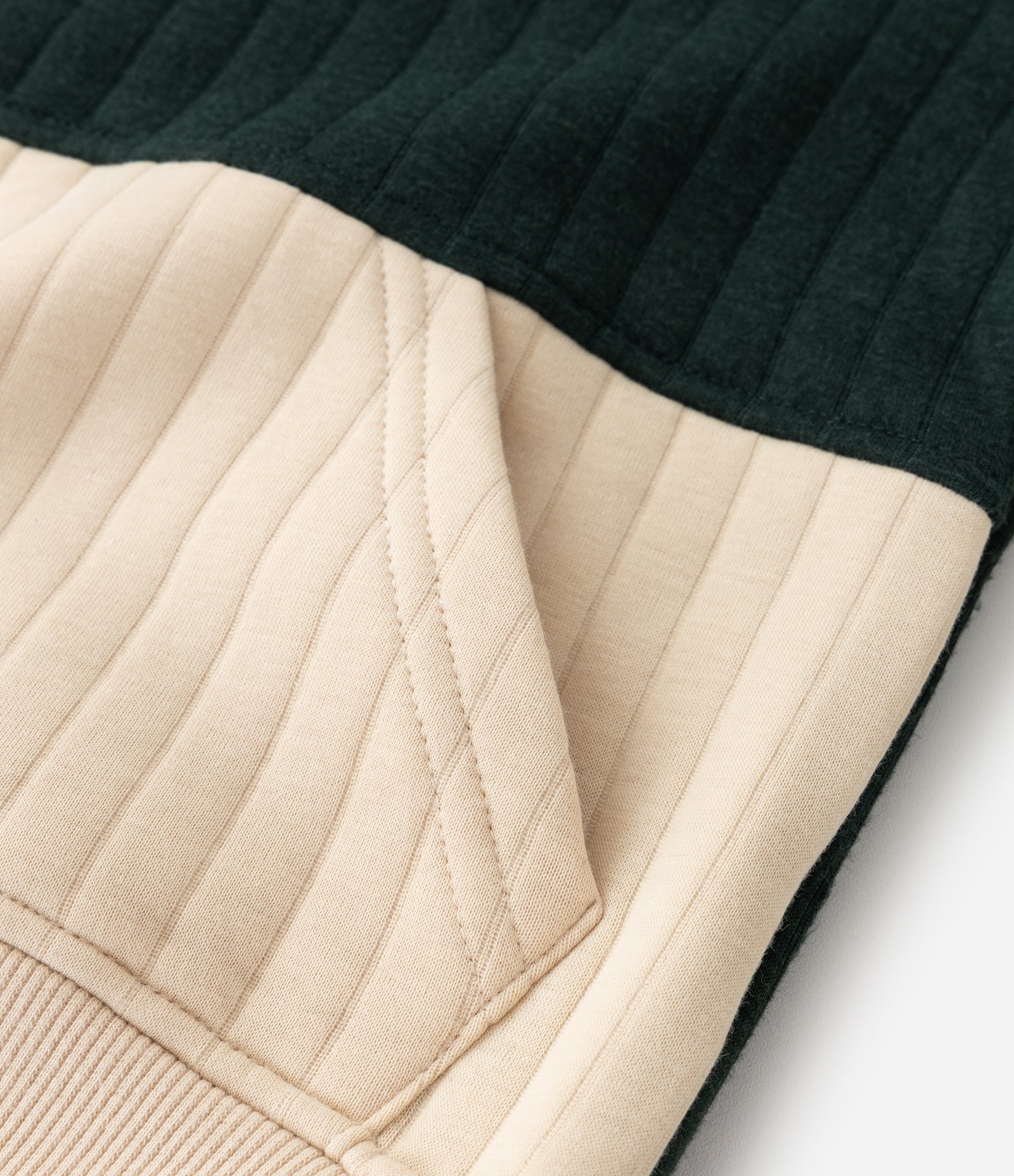 Conjunto Infantil com Casaco Canguru e Calça – Tam 1 a 5/6 Anos Verde Escuro/Bege 10