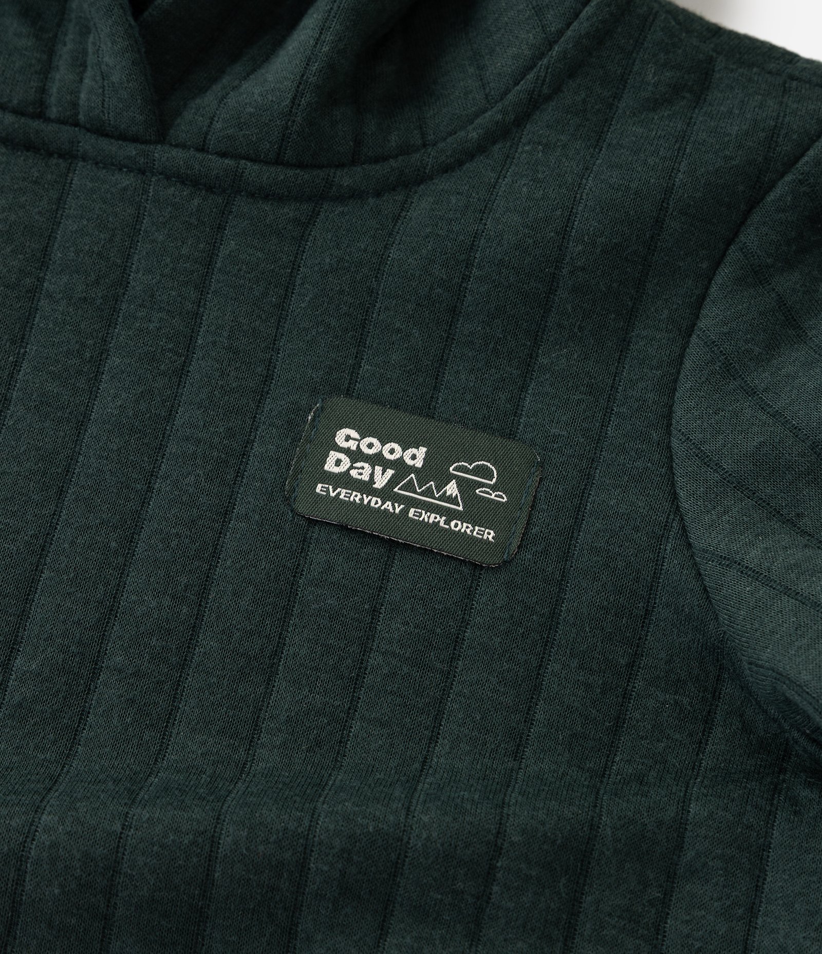 Conjunto Infantil com Casaco Canguru e Calça – Tam 1 a 5/6 Anos Verde Escuro/Bege 11