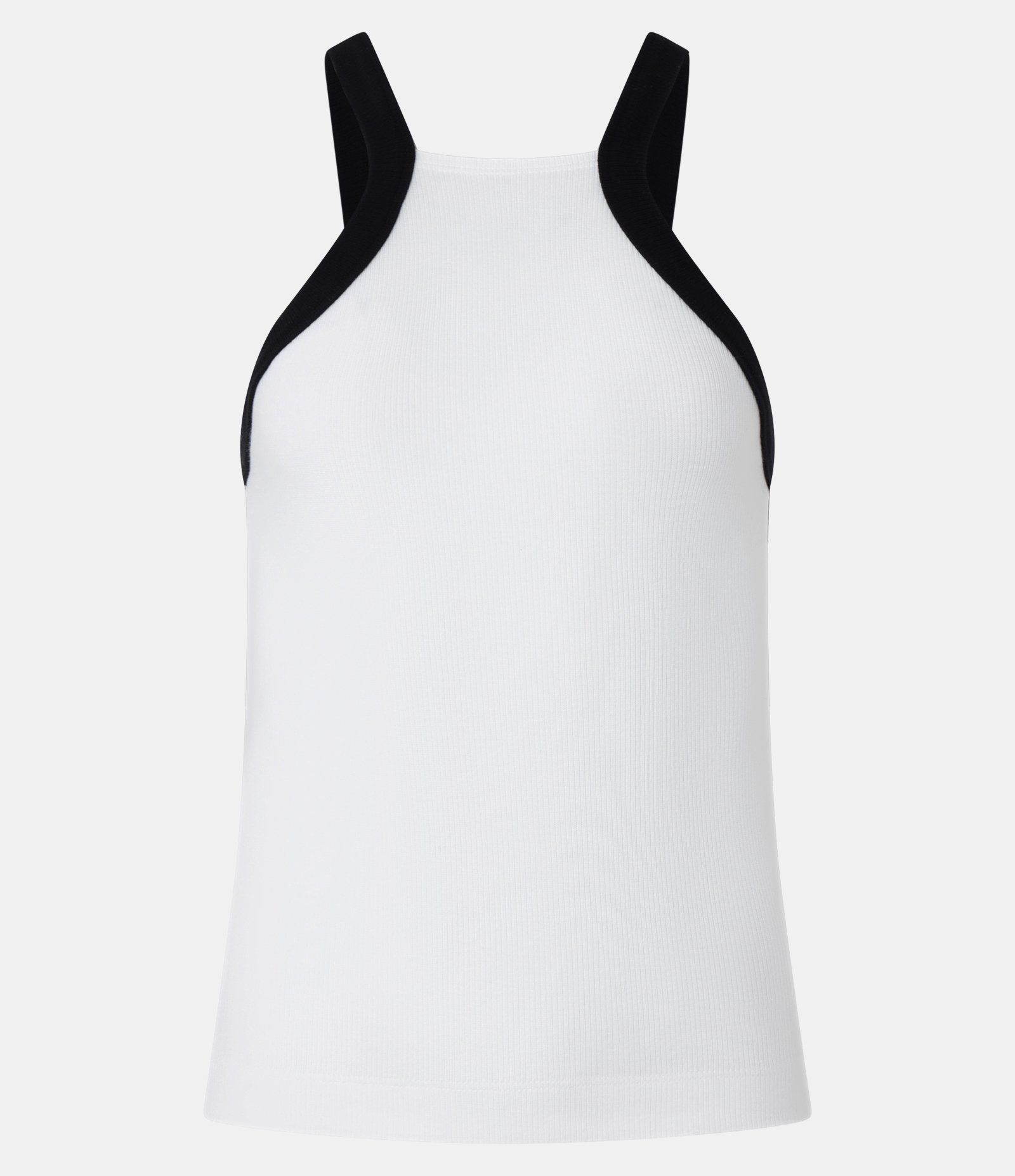 Regata em Ribana com Detalhe Contrastante na Cava Branco/Preto 5