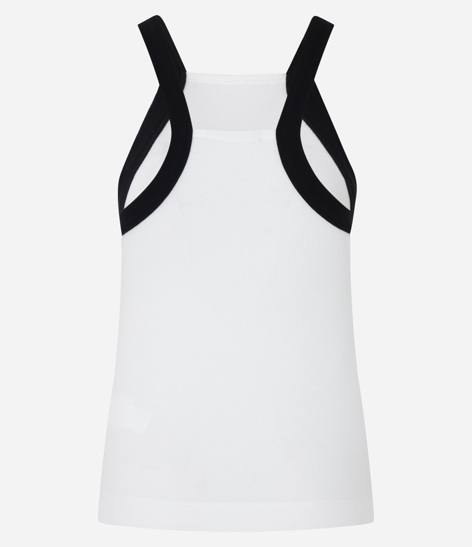 Regata em Ribana com Detalhe Contrastante na Cava Branco/Preto 7