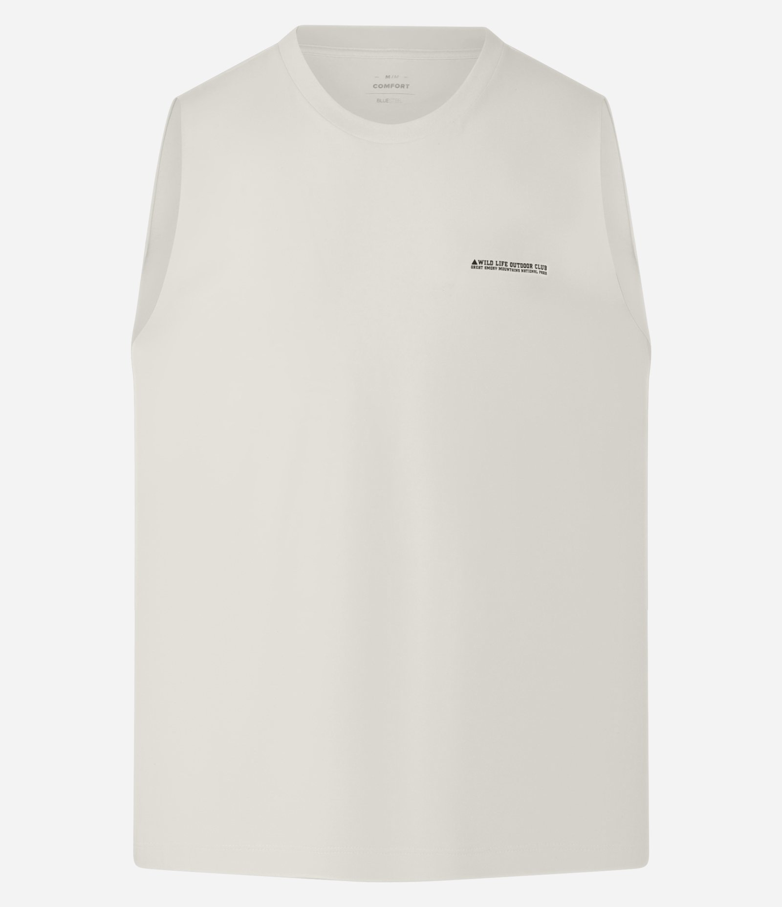 Regata Comfort em Algodão com Estampa de Montanha Branco 6