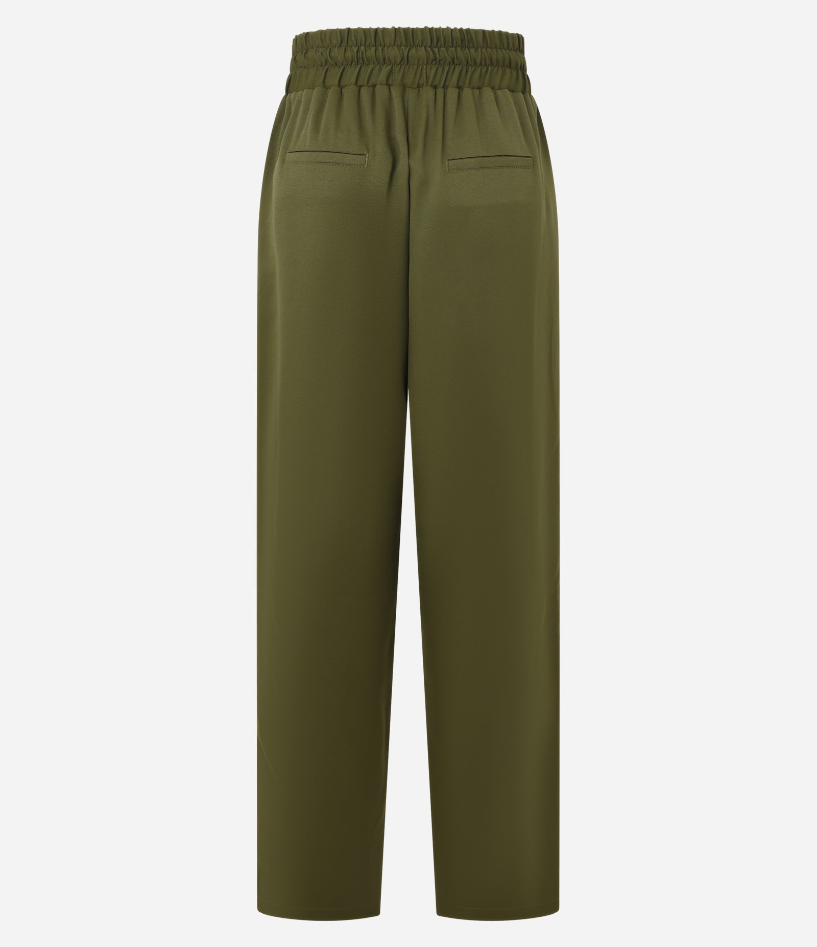 Calça em Alfaiataria com Friso Contrastante e Elástico na Cintura Verde 6