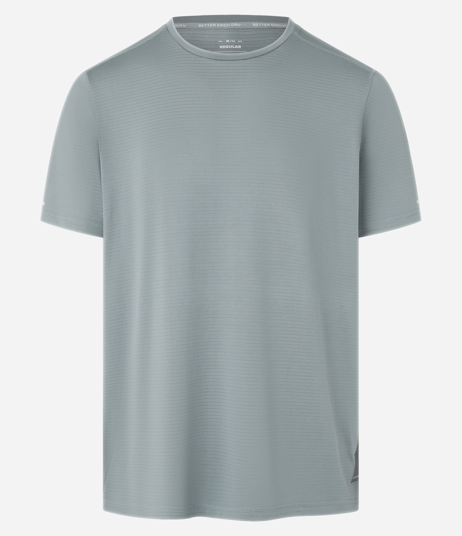 Camiseta Esportiva em Tecnologia Dry com Textura e Linha Contrasnte Verde 6