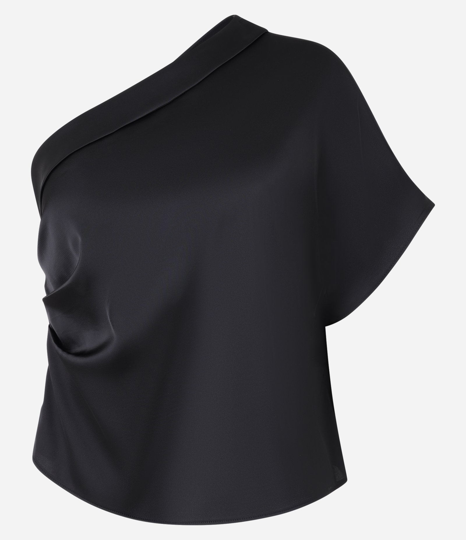 Blusa Ombro Só com Franzido Lalteral Preto 5