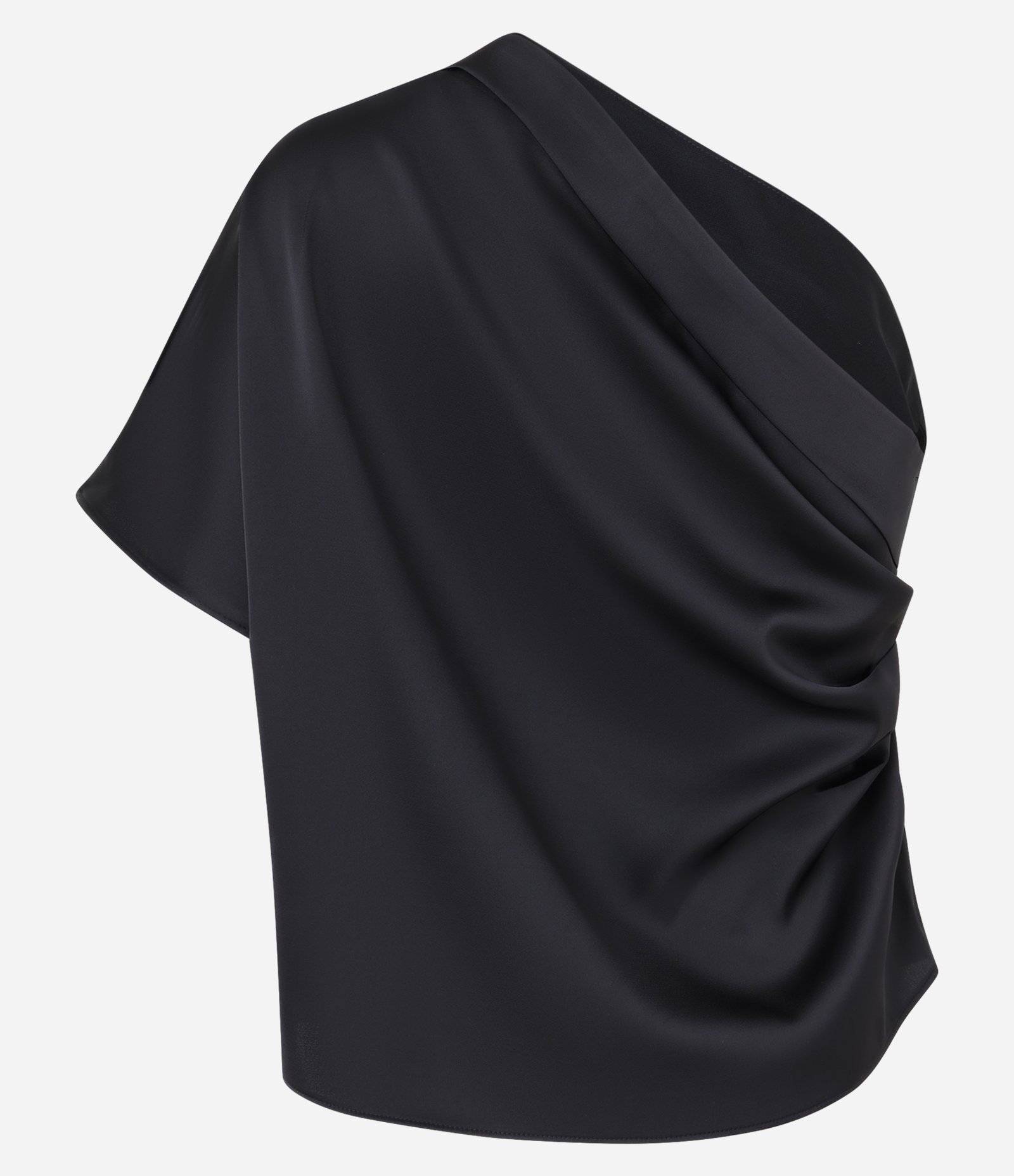 Blusa Ombro Só com Franzido Lalteral Preto 6