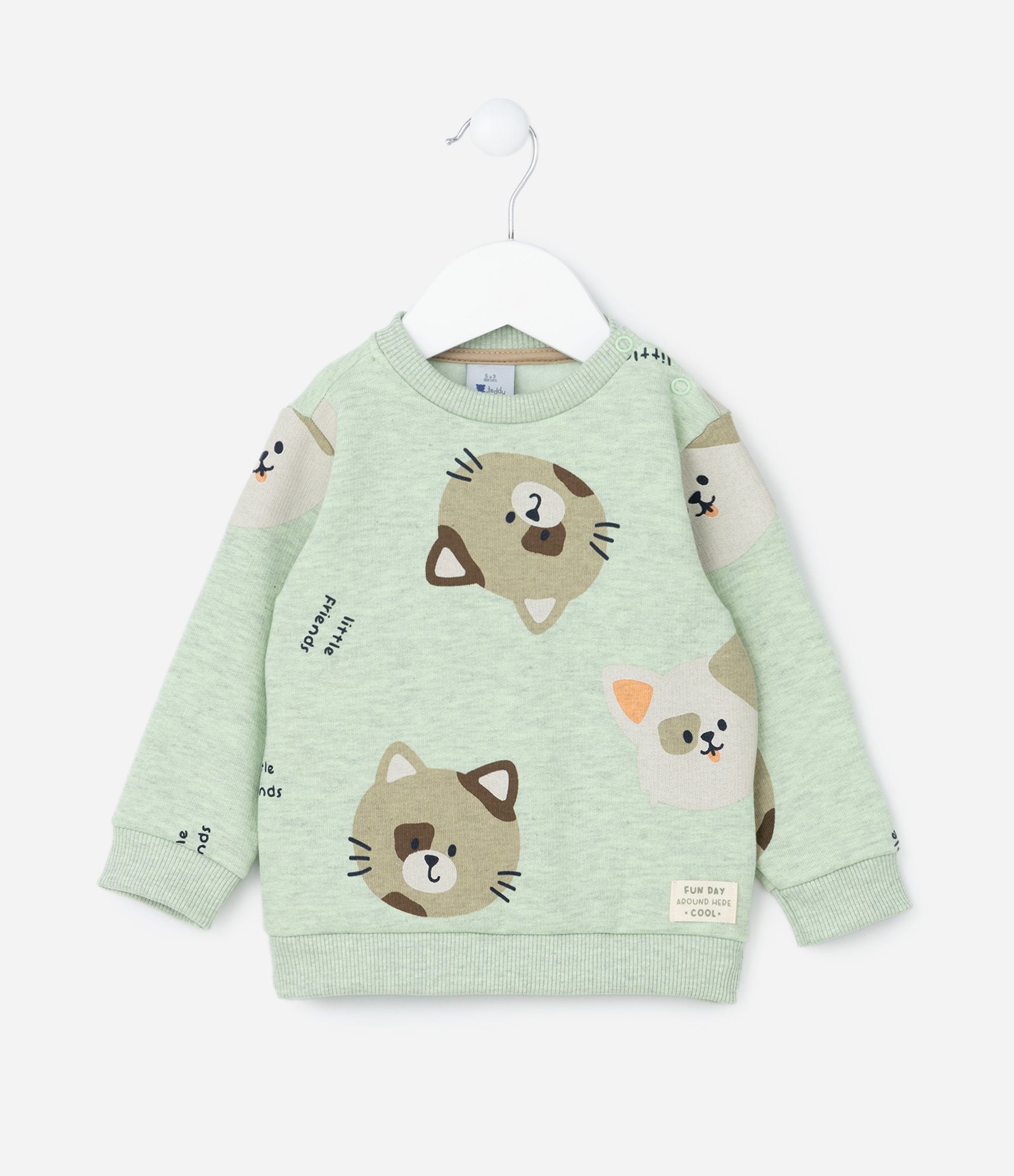 Blusão Infantil Quentinho com Estampa Bichinhos - Tam 0 a 18 meses Verde 1