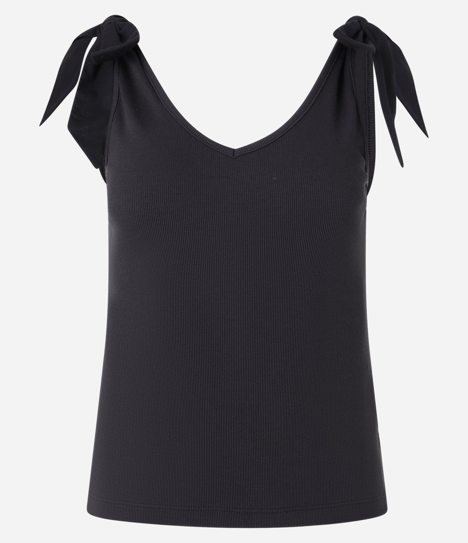 Regata em Ribana com Laço na Alça Preto 6