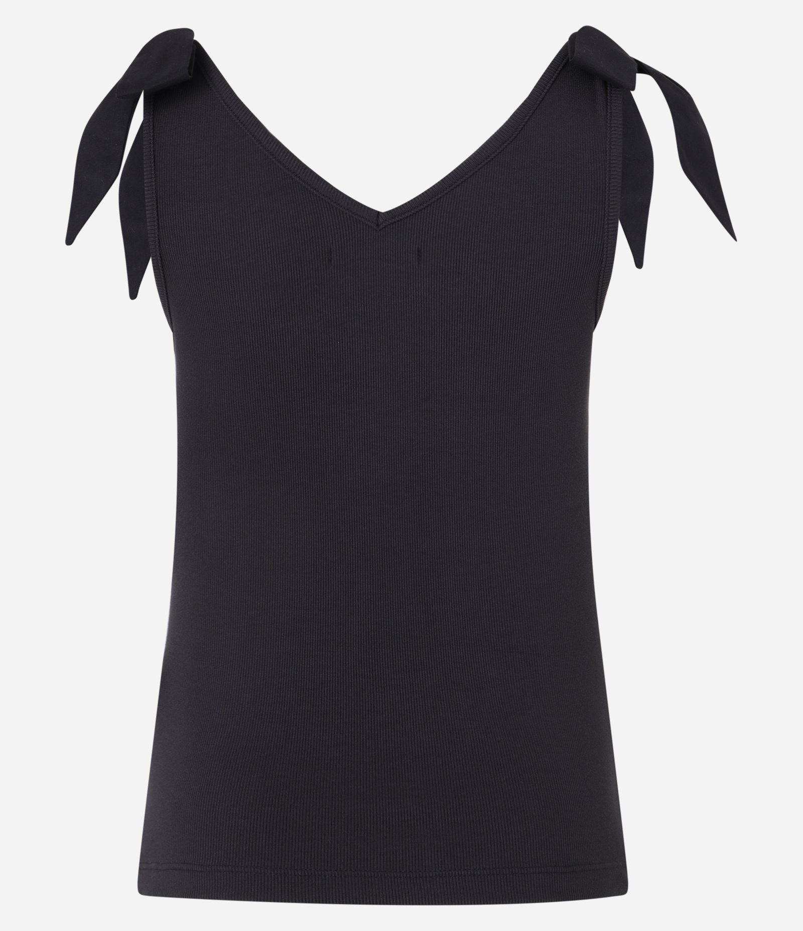 Regata em Ribana com Laço na Alça Preto 7