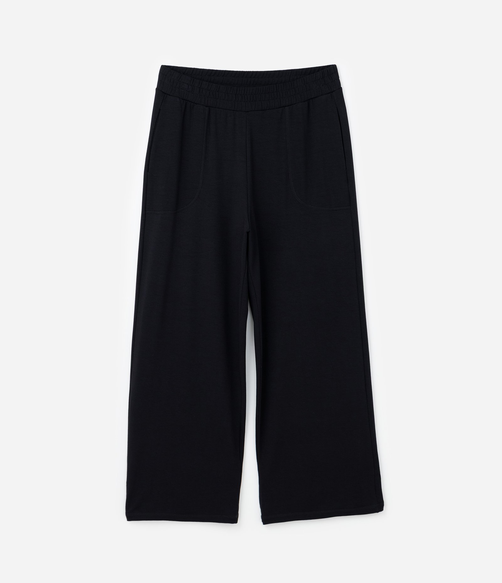 Calça Wide Leg com Bolso Invisível Curve & Plus Size Preto 4