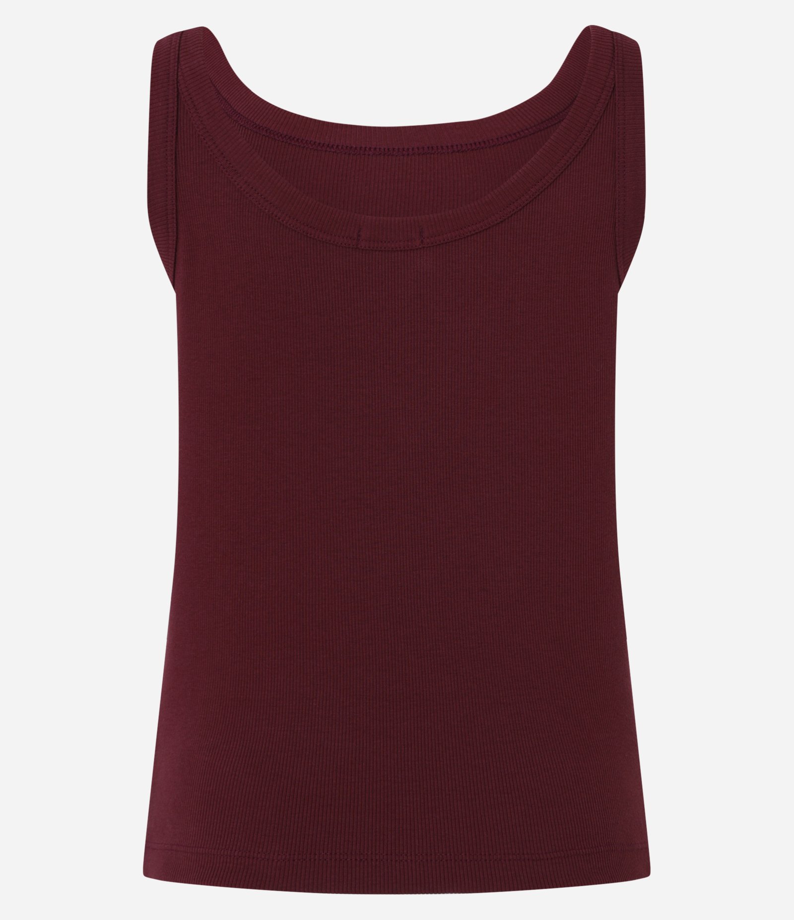 Blusa Regata em Ribana com Decote U Vermelho 7