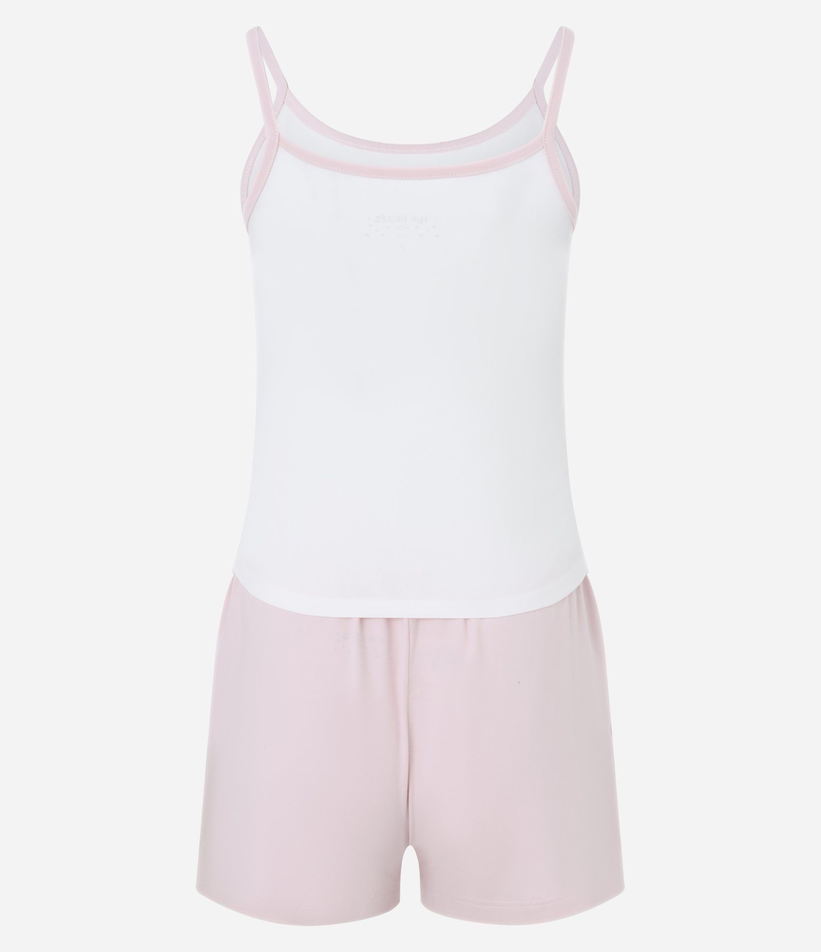 Pijama Short Doll Estampa Lettering Please Rosa/Branco 5