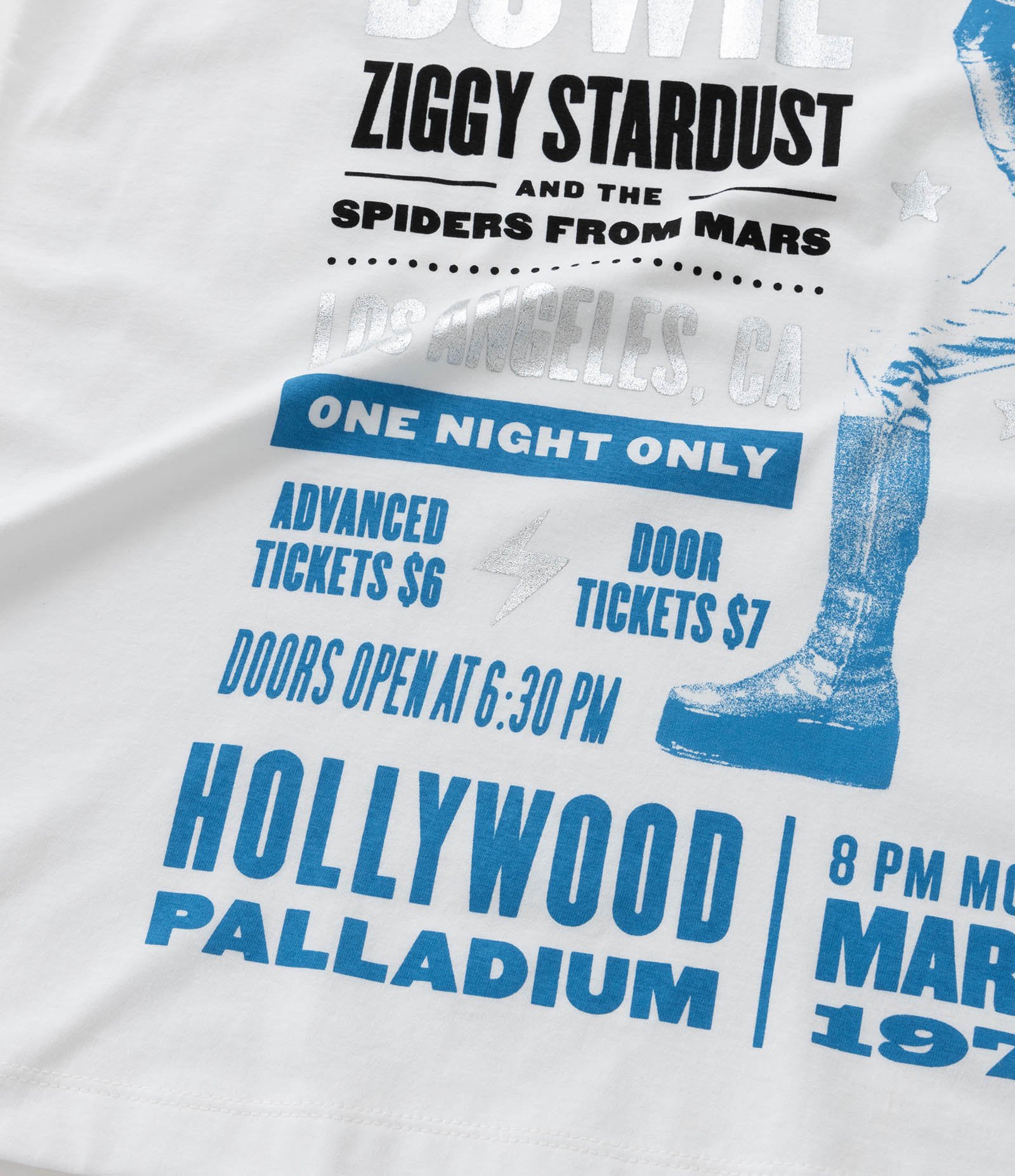 Camiseta em Algodão Estampada David Bowie Curve & Plus Size Branco 7