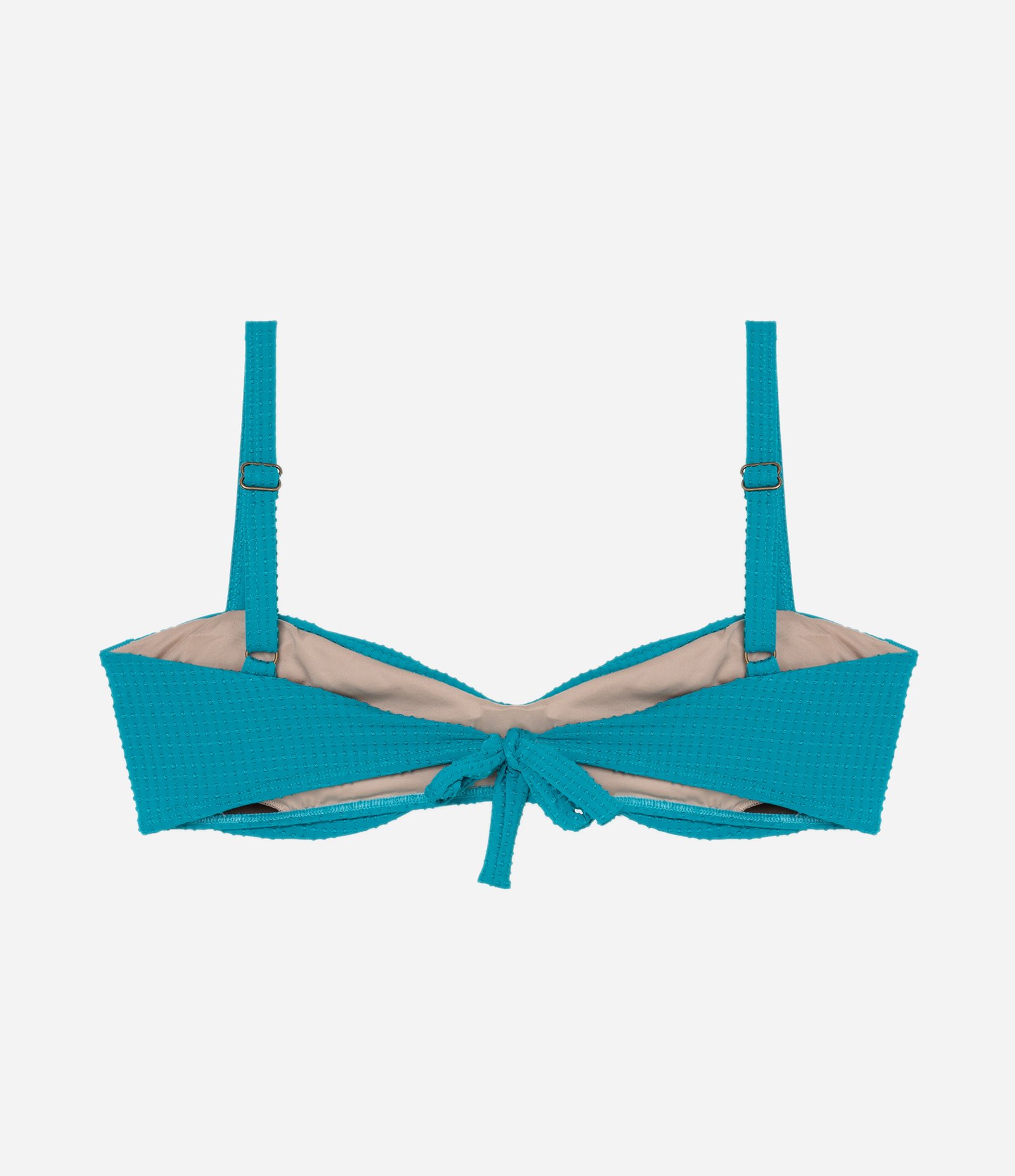 Biquíni Top Reto Torcido e Texturizado Curve & Plus Size Verde 7