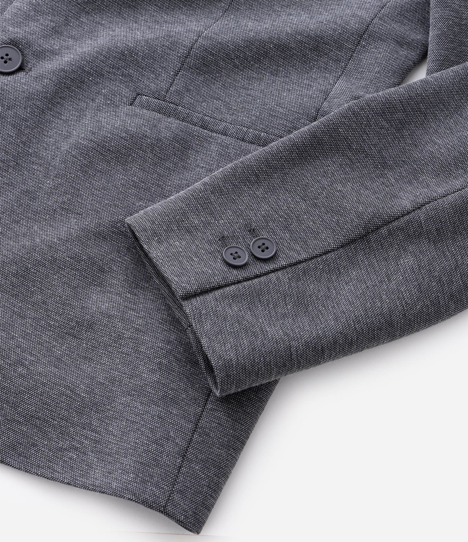 Blazer Super Slim de Malha sem Forro Cinza 13