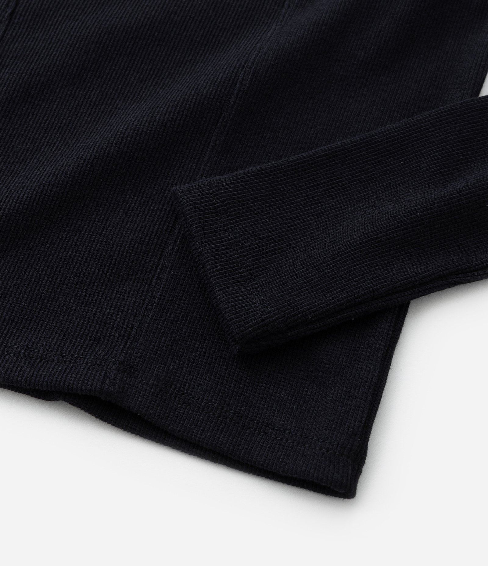 Blusa Curta Infantil Canelada - Tam 5 a 14 Anos Preto 5