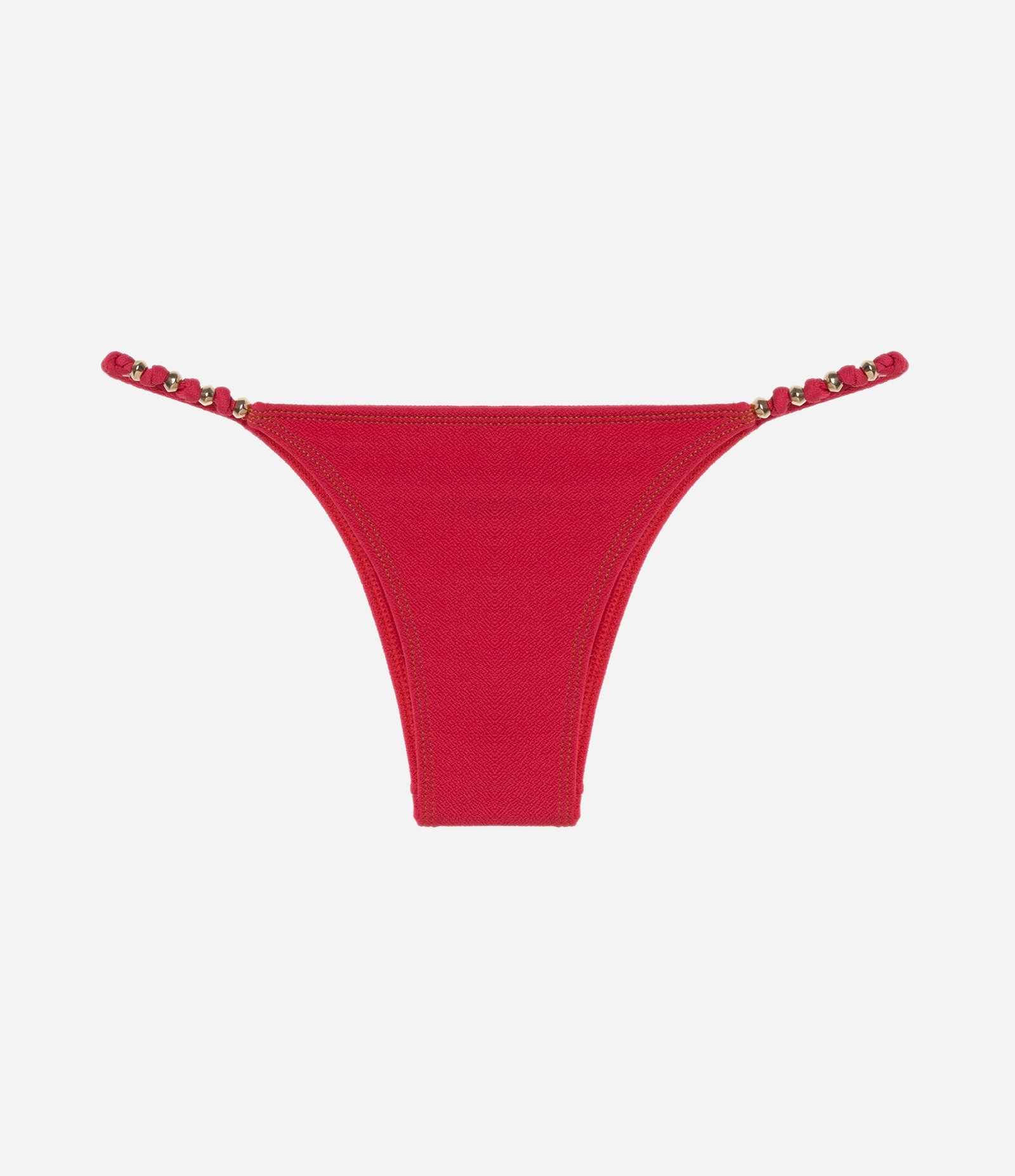 Biquíni Calcinha String Texturizada com Detalhe em Metal na Lateral Rosa Avermelhado 5
