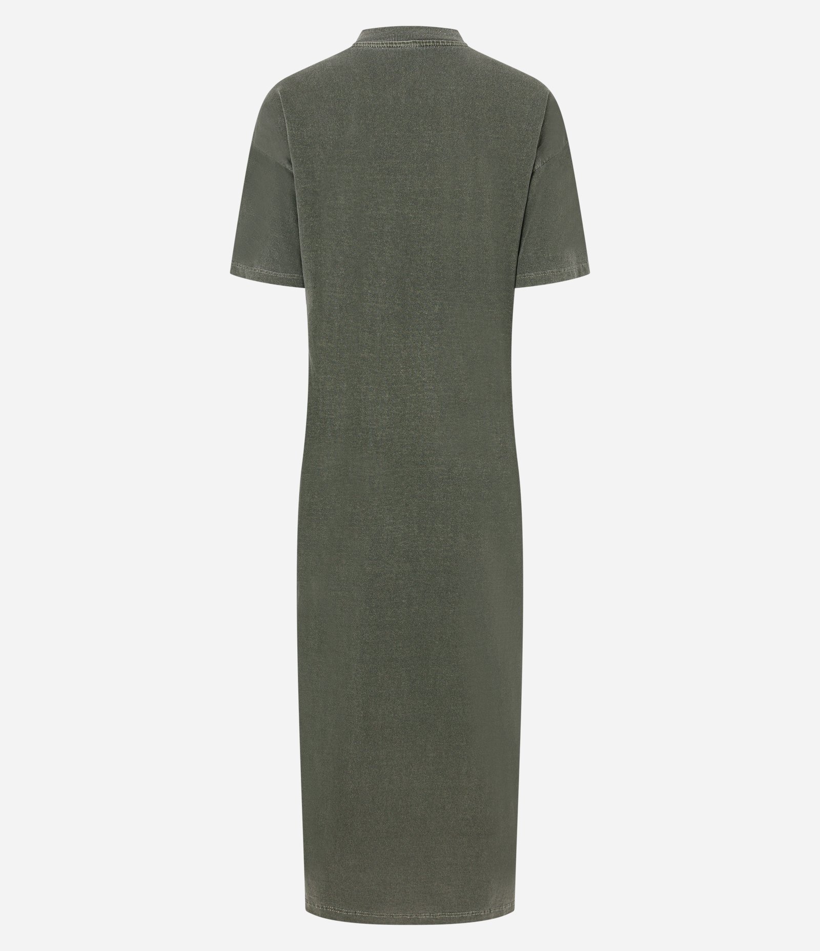 Vestido New Midi em Algodão com Fenda Lateral Verde 6