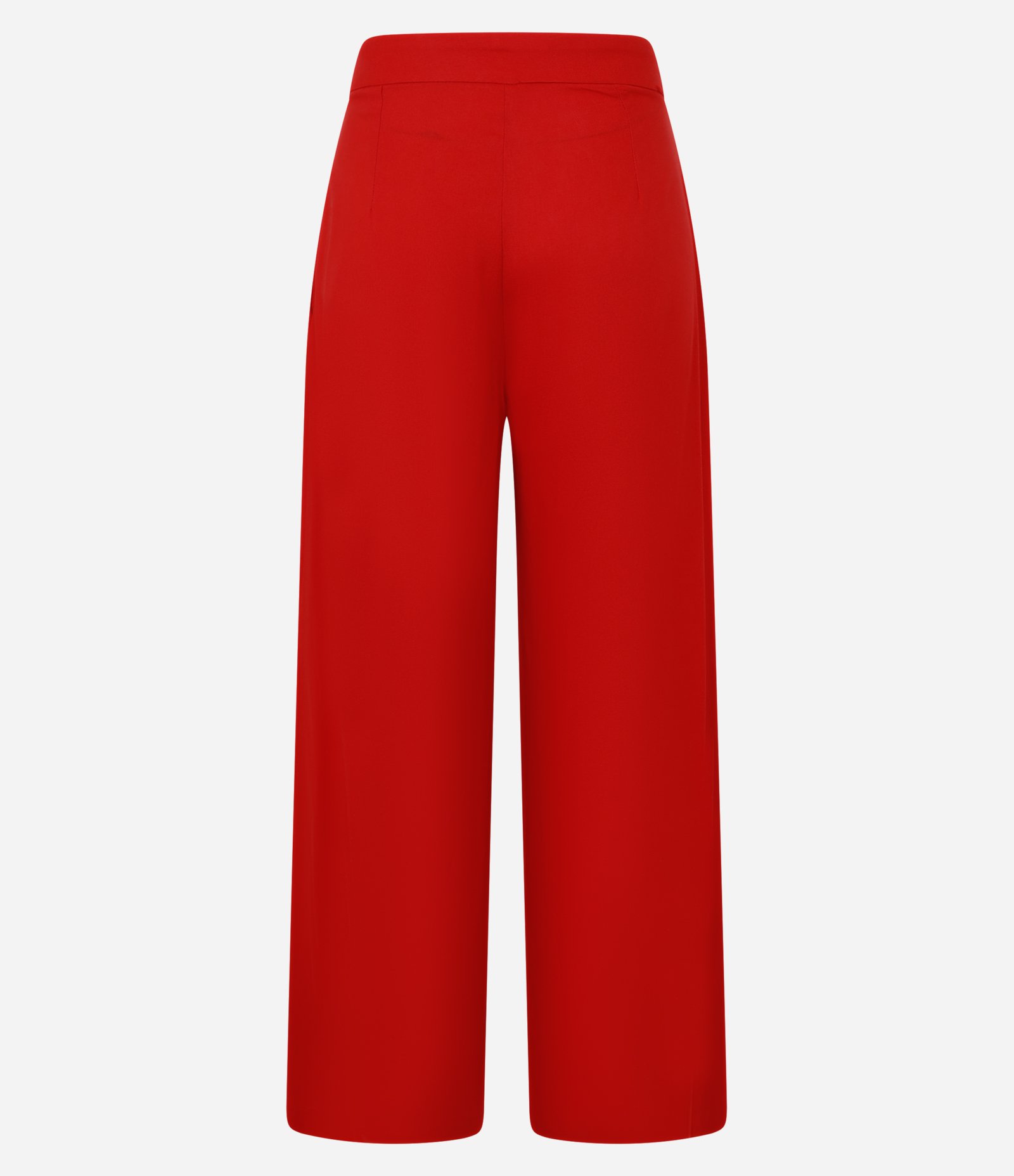 Calça Pantalona em Linho com Pregas Laranja 7