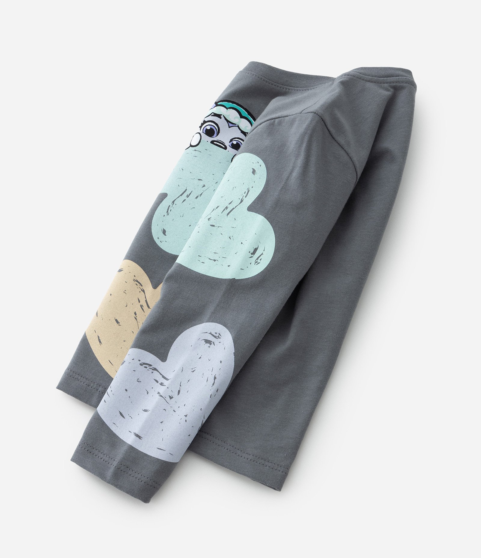 Camiseta Infantil com Estampa Patrulha Canina e Corações - Tam 2 a 6 Anos Cinza 5