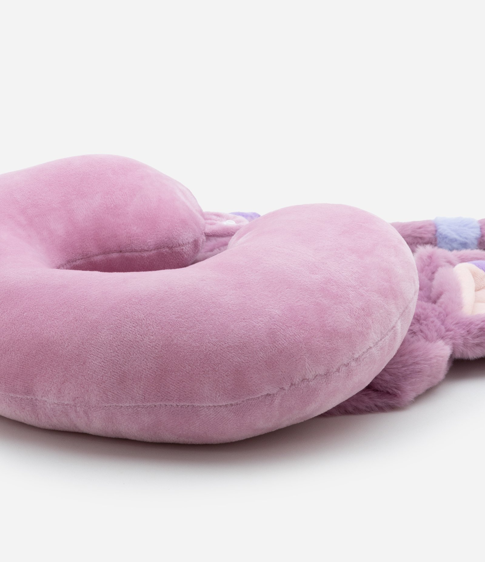 Travesseiro de Viagem com Capuz e Estampa Angel Lilás 3