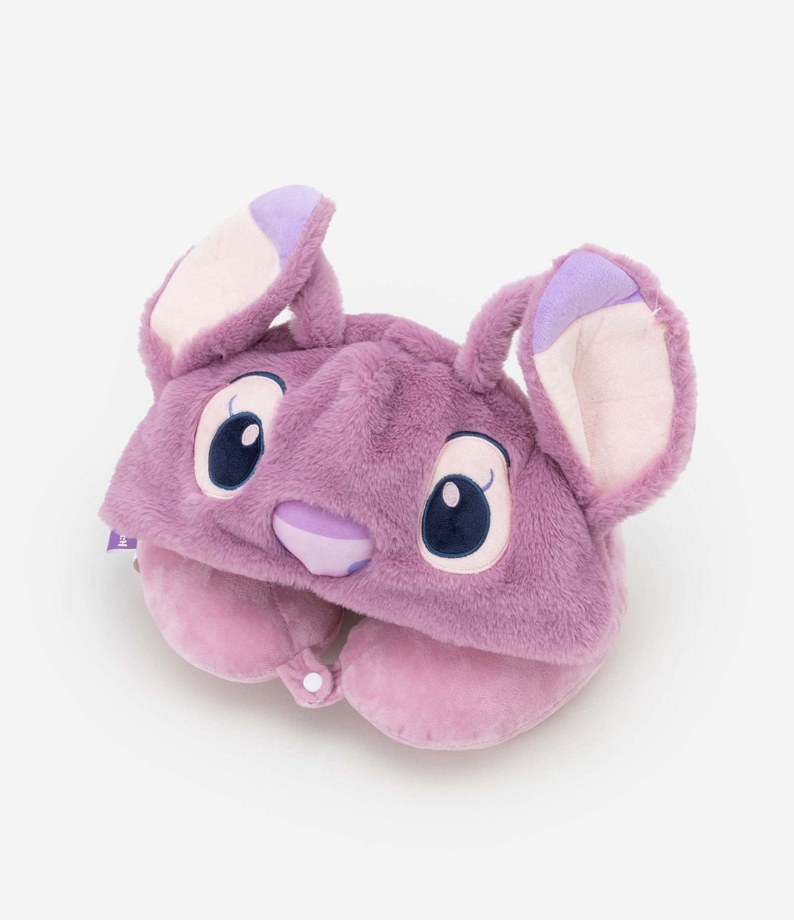 Travesseiro de Viagem com Capuz e Estampa Angel Lilás 4