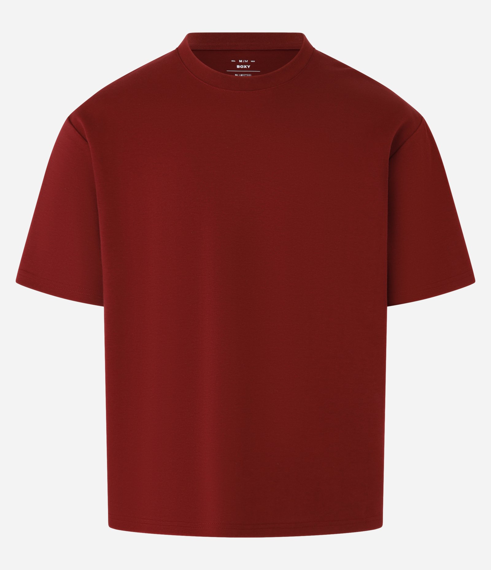 Camiseta Boxy em Tecnologia Dry e Algodão Bordô 4