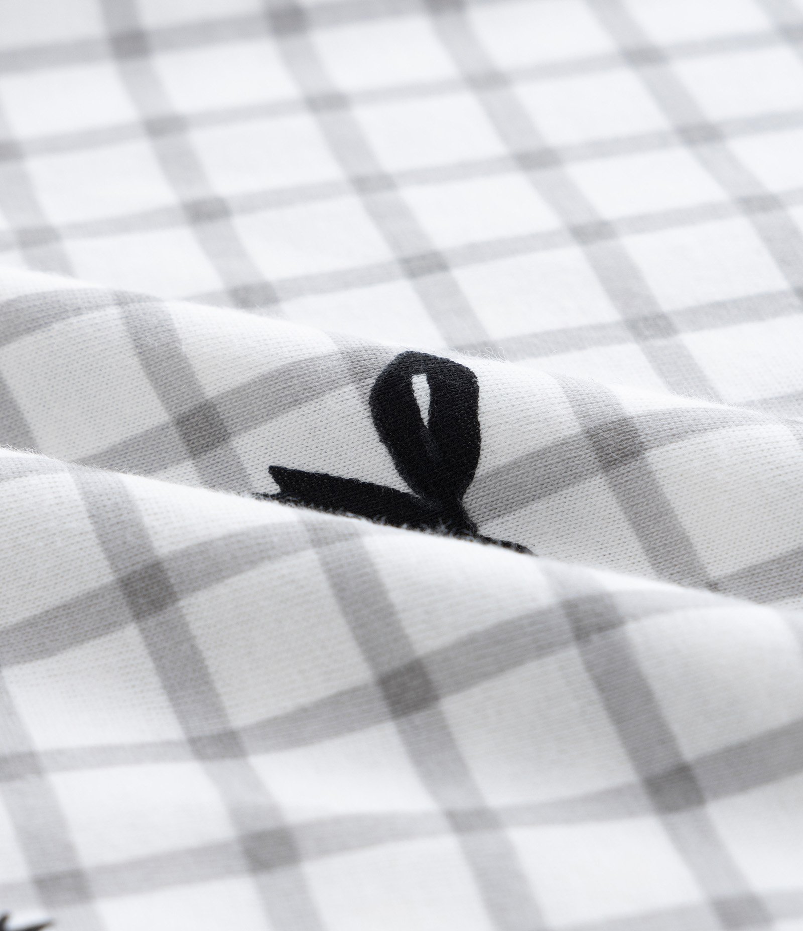 Pijama Longo Infantil com Estampa Lettering Gratife Preto/Branco 5