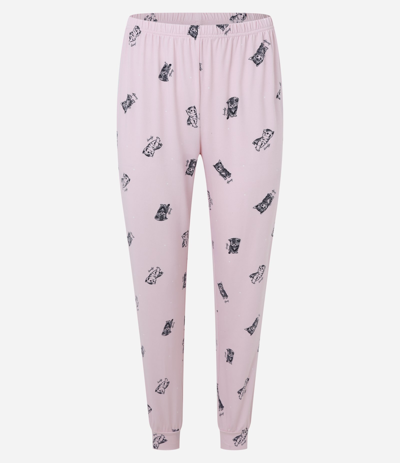 Pijama Longo com Estampa de Gatinhos Rosa 6