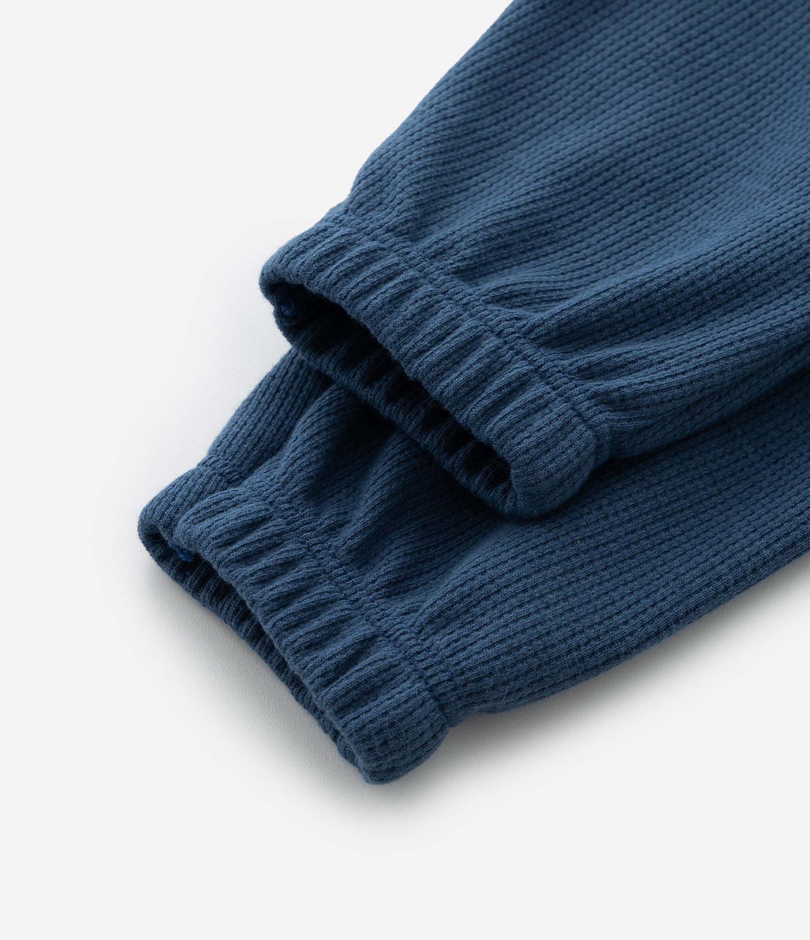 Calça Infantil com Textura Waffle e Bolsos - Tam 0 a 18 meses Azul 5