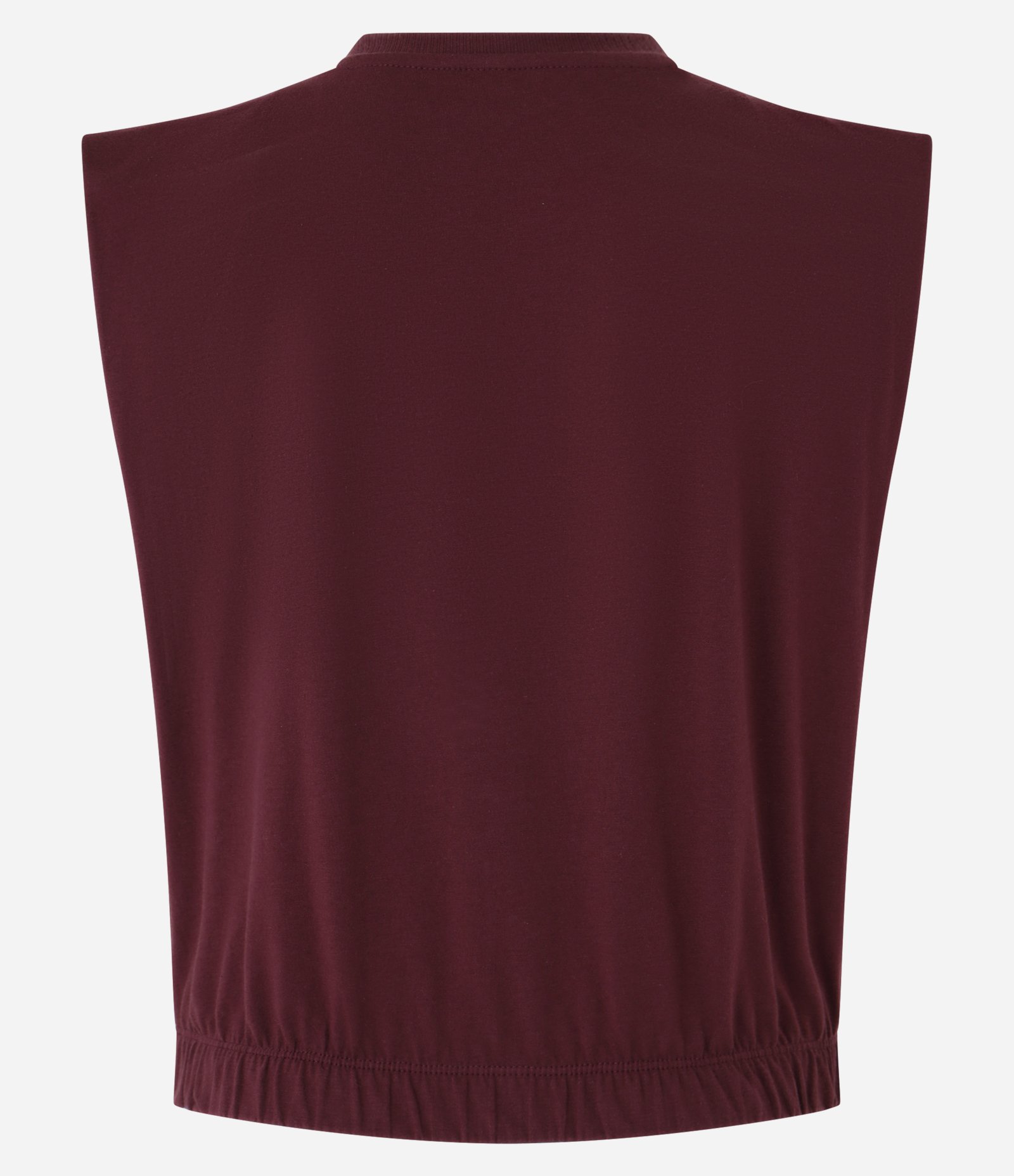 Blusa Manga Curta em Algodão com Estampa Lettering Bonjour Bordo 5