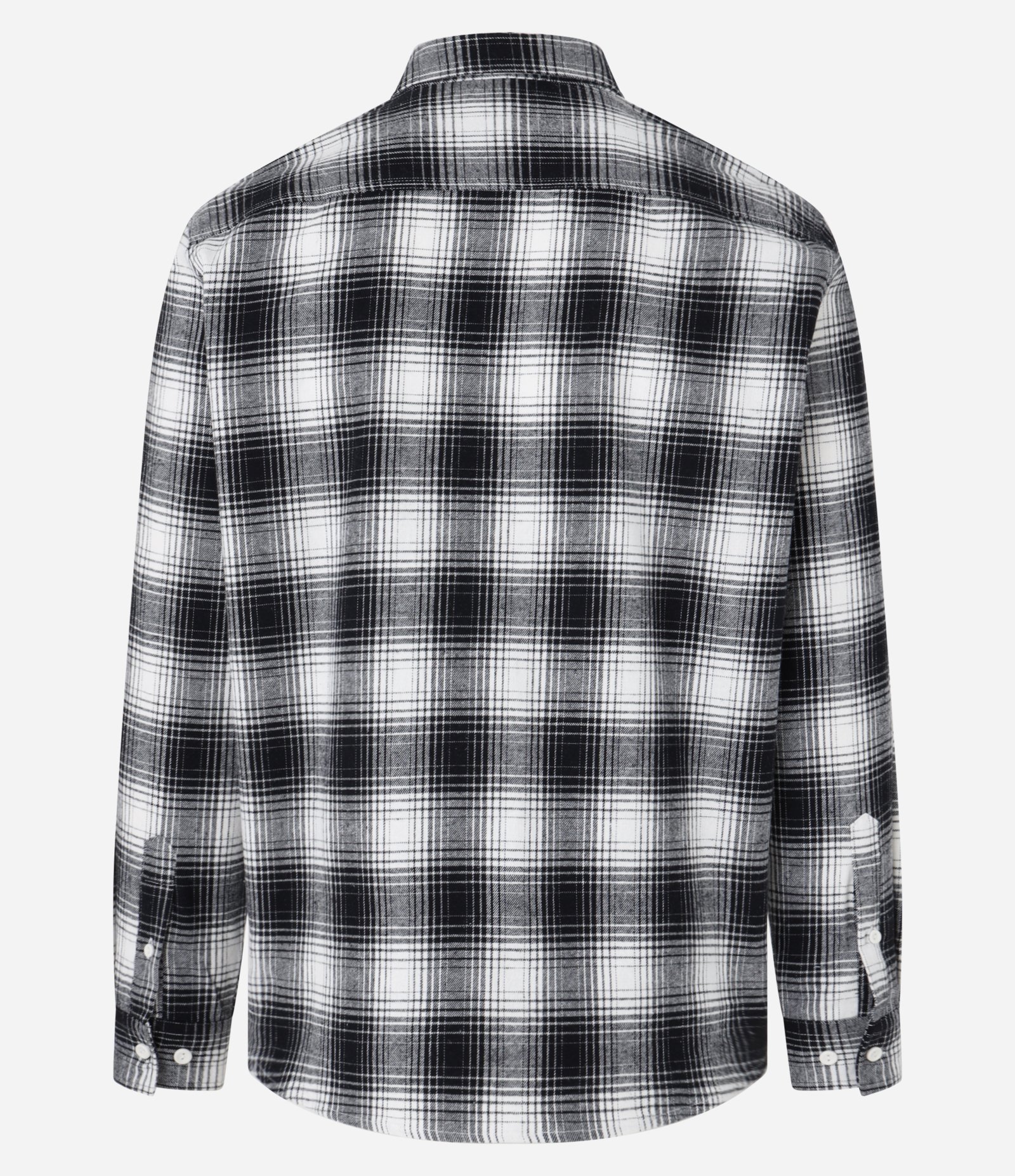 Camisa Comfort em Flanela com Estampa Xadrez Preto 5