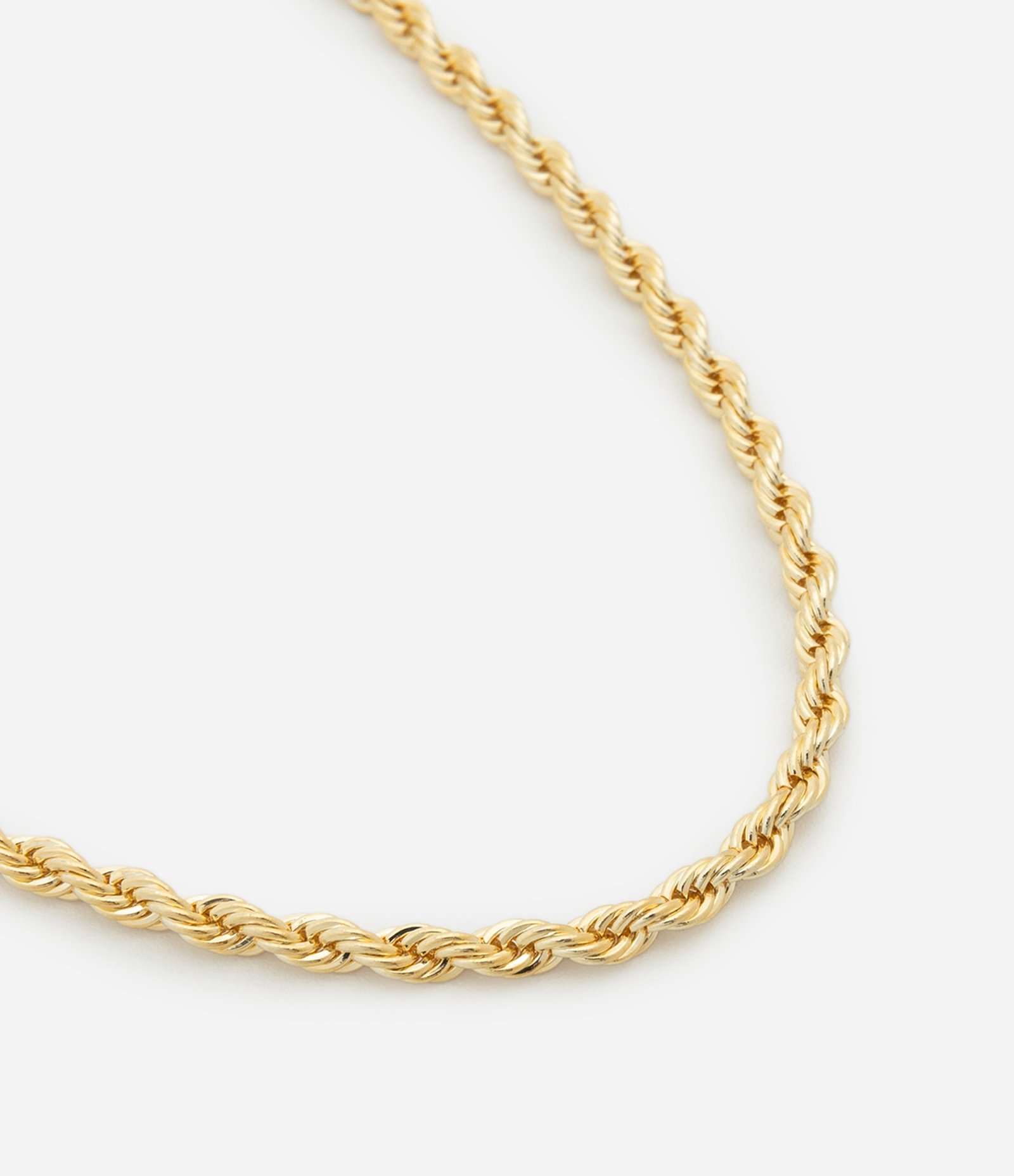 Colar em Metal com Corrente Torcida Dourado 1