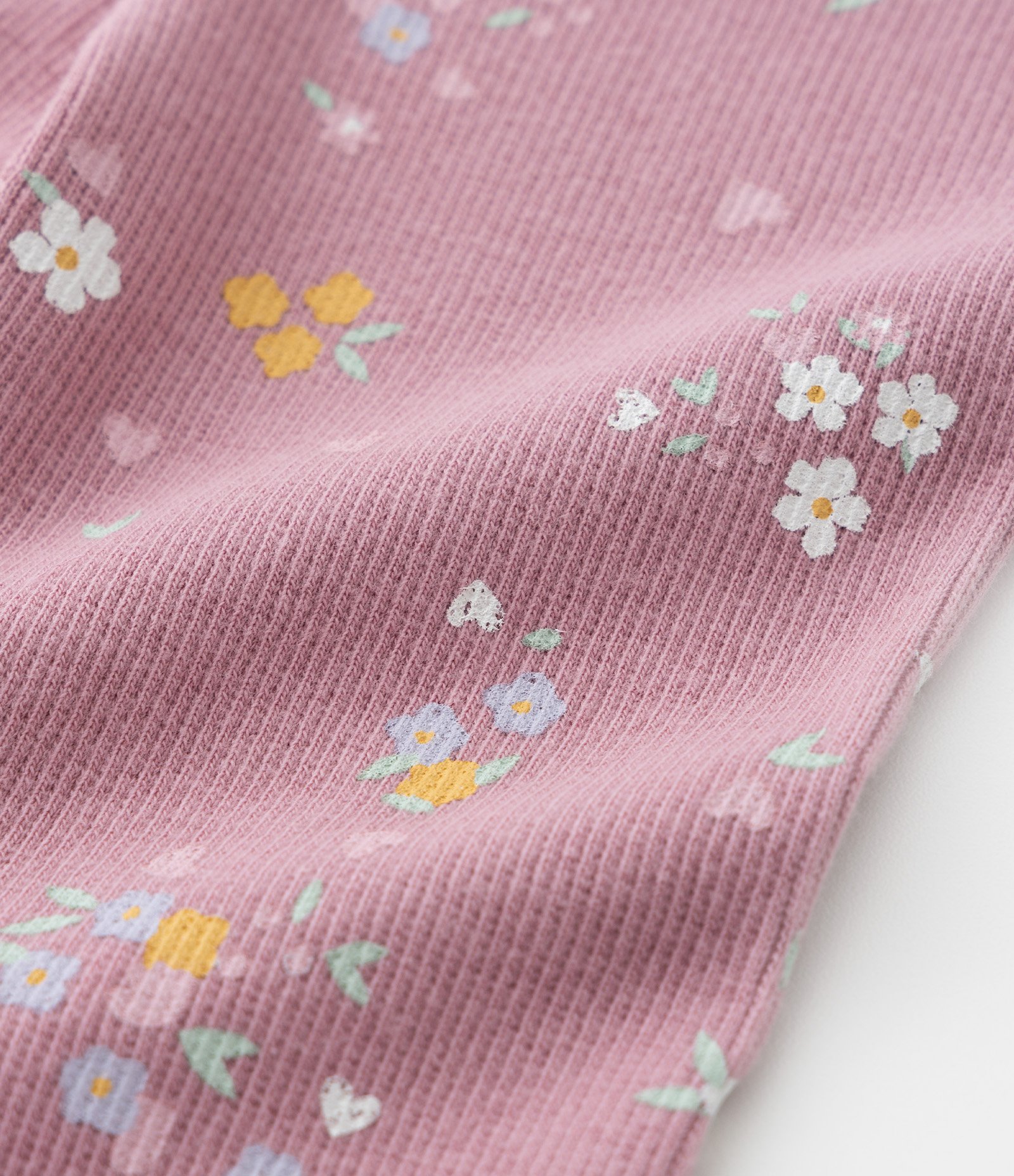 Calça Legging Infantil com Babadinho Borederie - Tam 0 a 18 meses Rosa 3