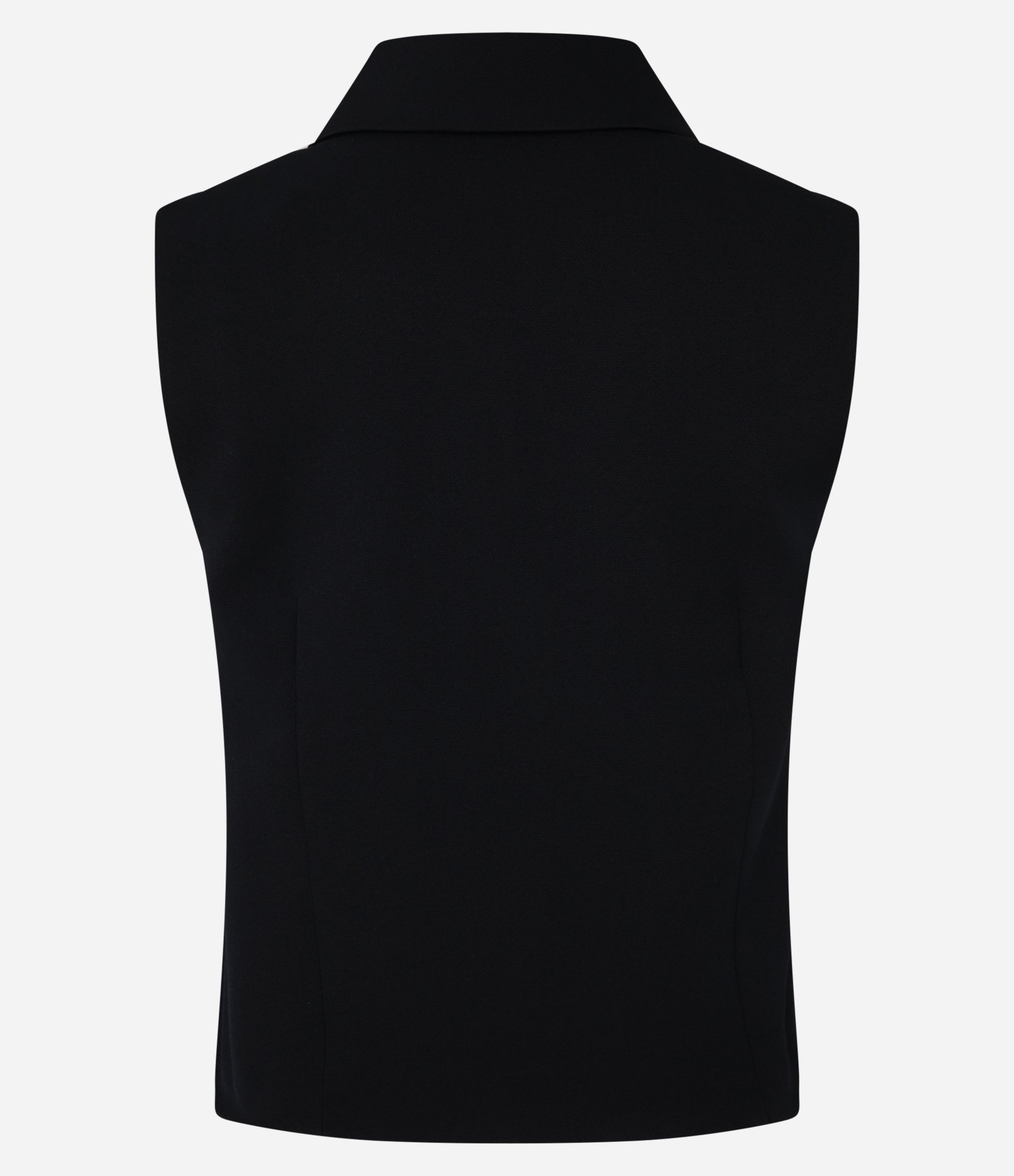 Colete Alfaiatado com Gola Pólo e Fechamento em Zíper Preto 9